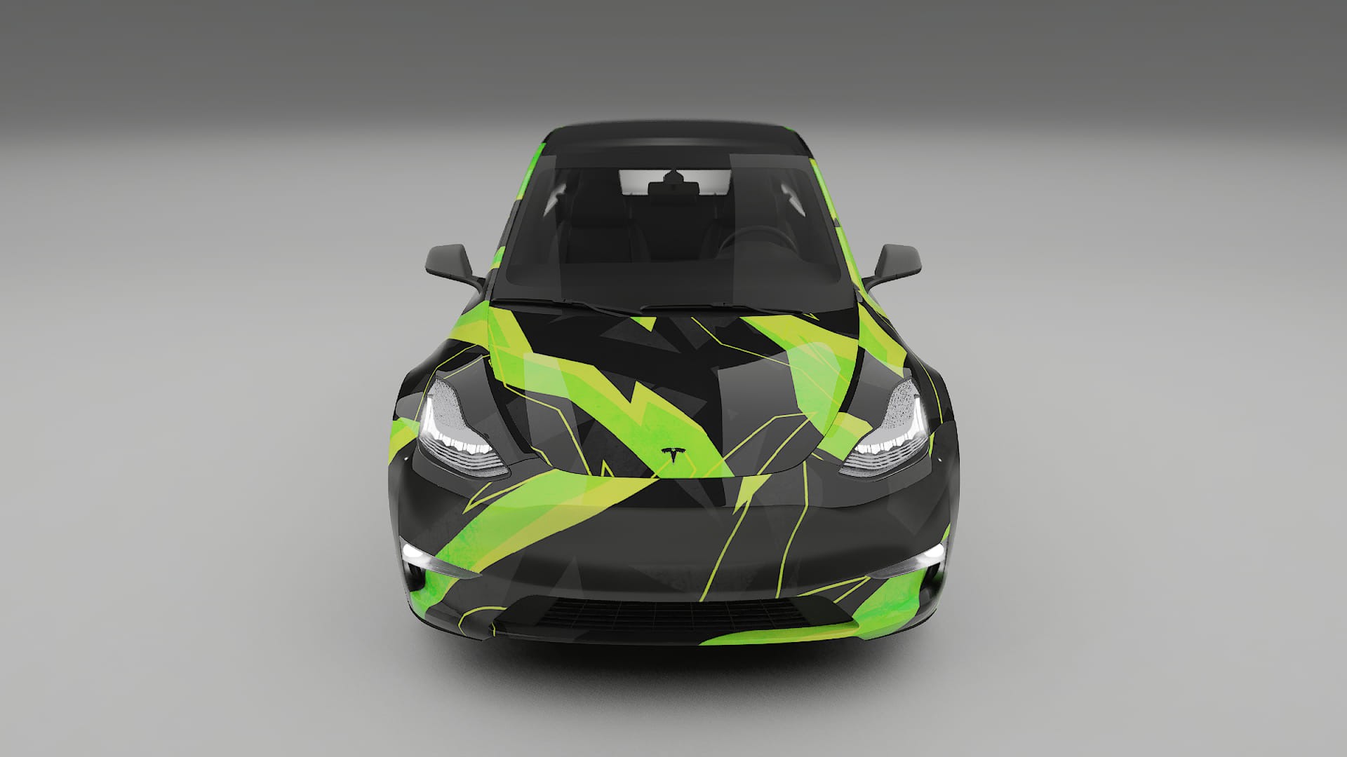 Tesla Model Y NINJA TURTLES – Designový Wrap PPF Fólie na auto - tisknutelný polyuretan