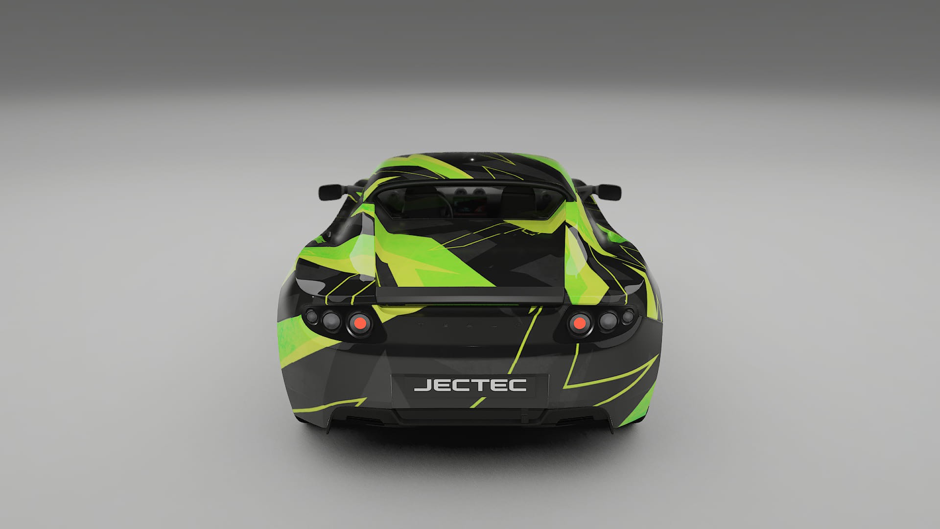 Tesla Roadster 2.5 NINJA TURTLES – Designový Wrap PPF Fólie na auto - tisknutelný polyuretan