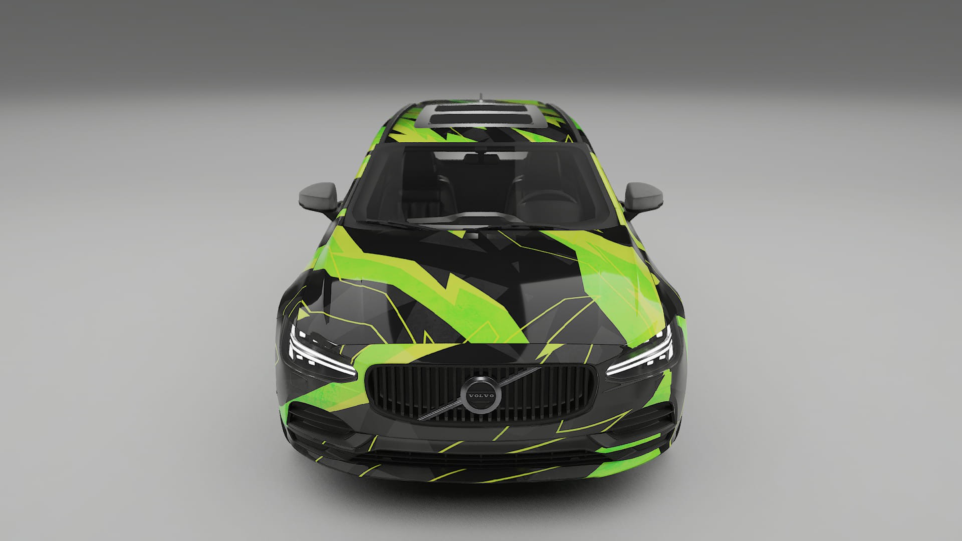 Volvo V90 P5 NINJA TURTLES – Designový Wrap PPF Fólie na auto - tisknutelný polyuretan