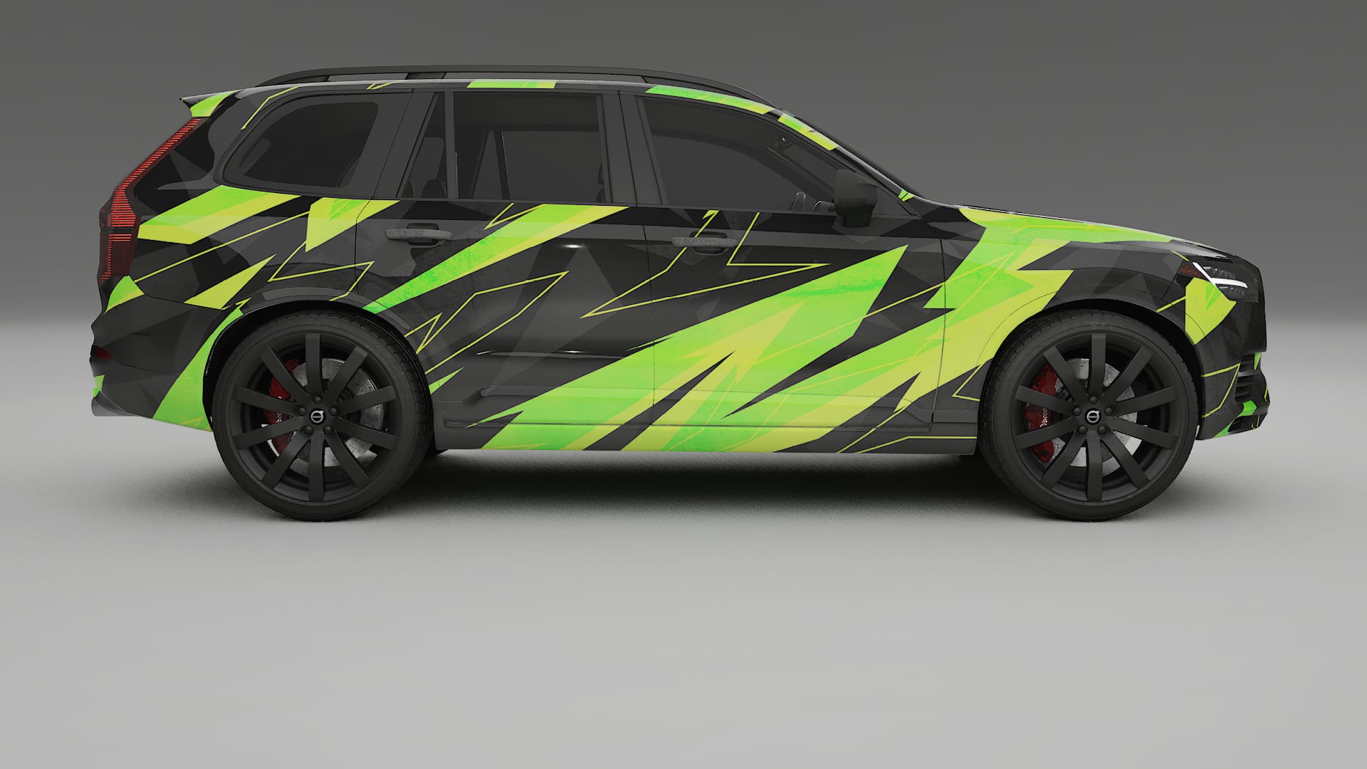 Volvo XC90 SPA NINJA TURTLES – Designový Wrap PPF Fólie na auto - tisknutelný polyuretan