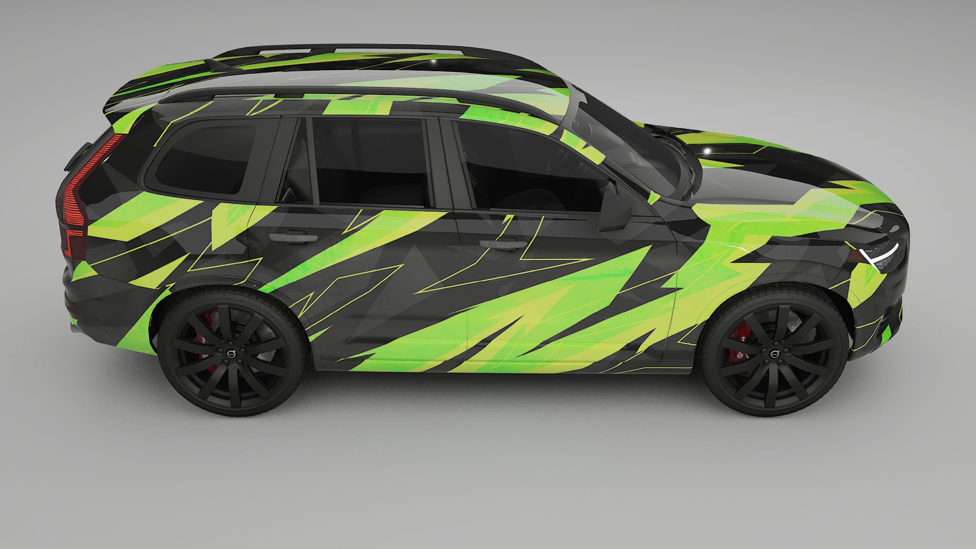 Volvo XC90 SPA NINJA TURTLES – Designový Wrap PPF Fólie na auto - tisknutelný polyuretan