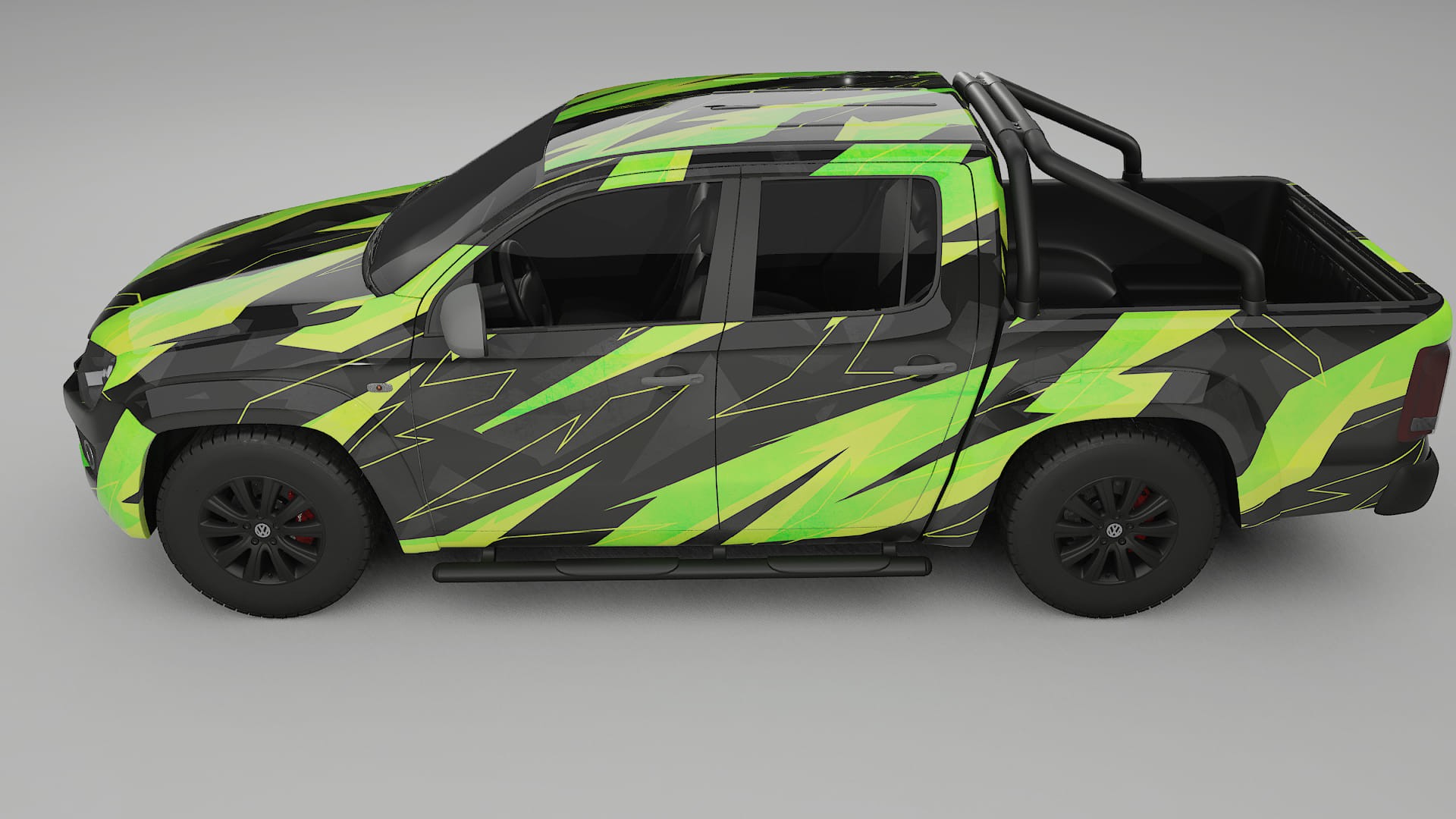 VW Amarok 2H NINJA TURTLES – Designový Wrap PPF Fólie na auto - tisknutelný polyuretan