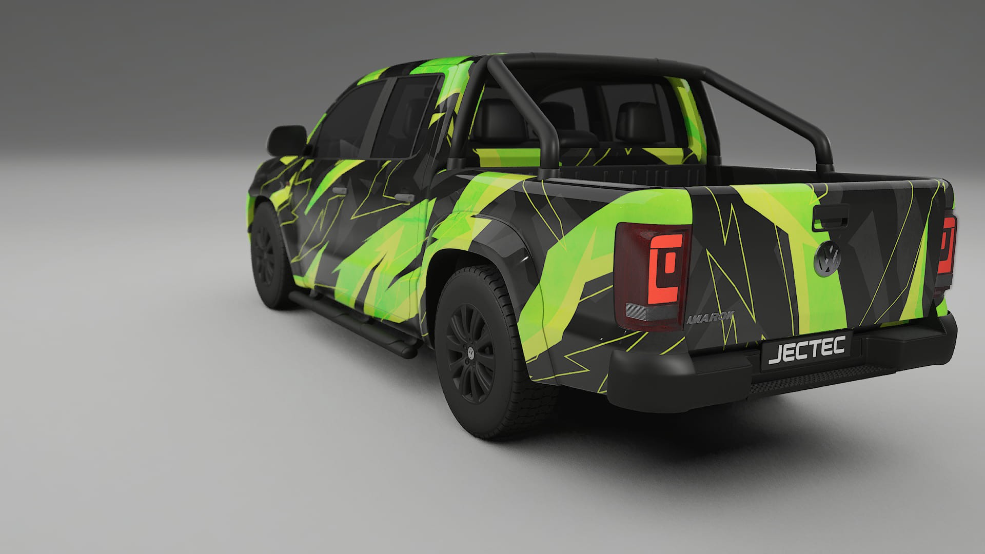 VW Amarok 2H NINJA TURTLES – Designový Wrap PPF Fólie na auto - tisknutelný polyuretan