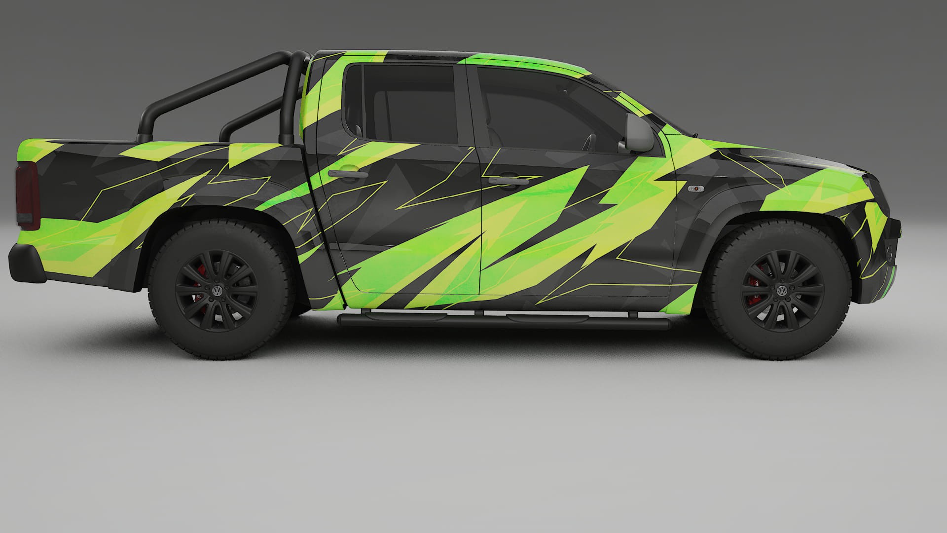 VW Amarok 2H NINJA TURTLES – Designový Wrap PPF Fólie na auto - tisknutelný polyuretan