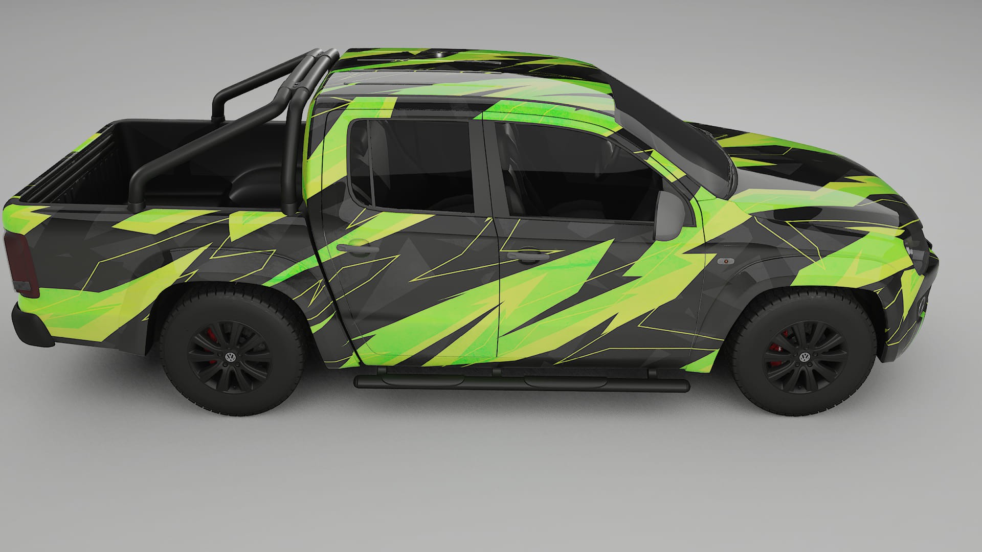 VW Amarok 2H NINJA TURTLES – Designový Wrap PPF Fólie na auto - tisknutelný polyuretan