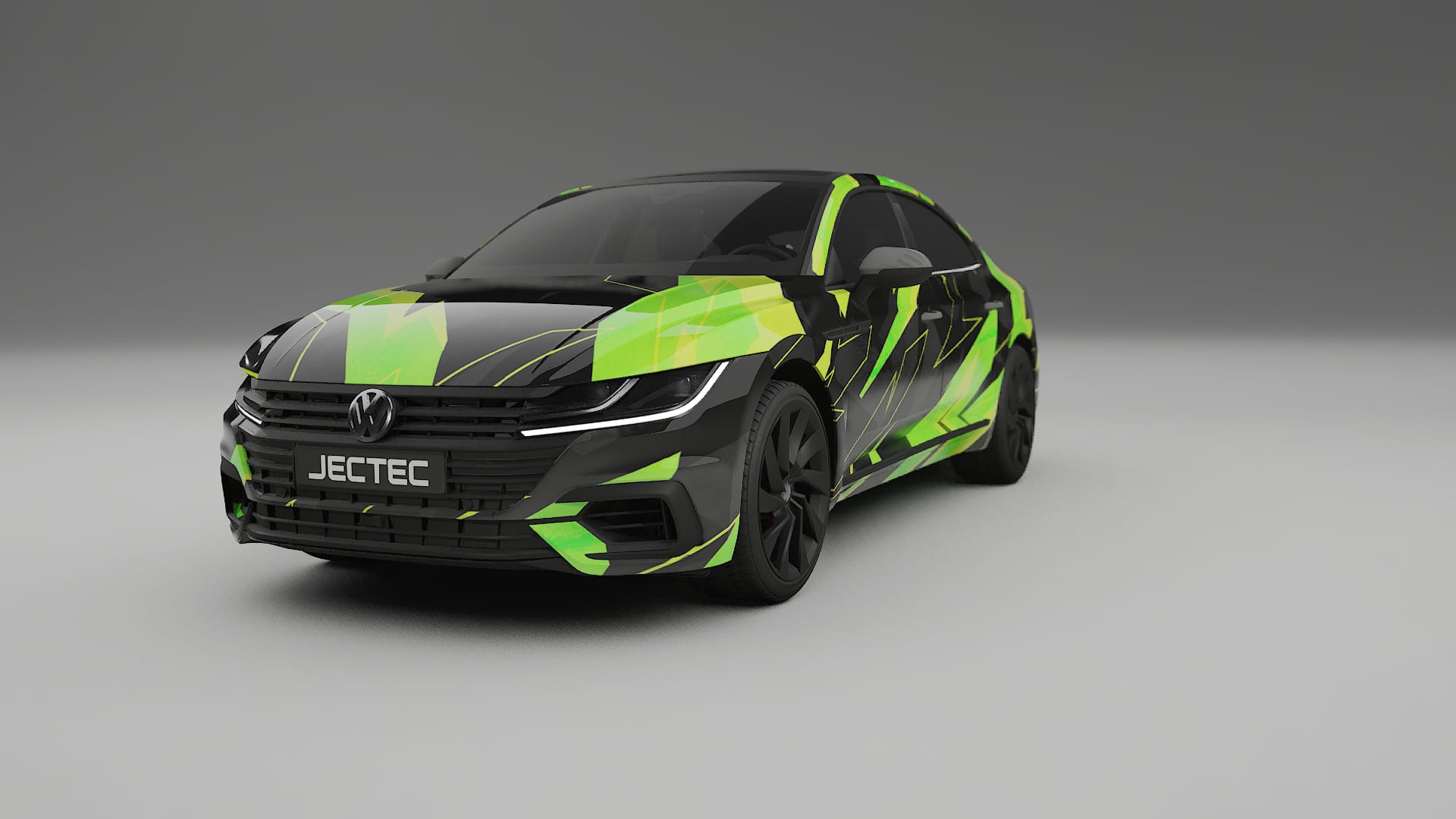 VW Arteon R 3H prefacelift NINJA TURTLES – Designový Wrap PPF Fólie na auto - tisknutelný polyuretan