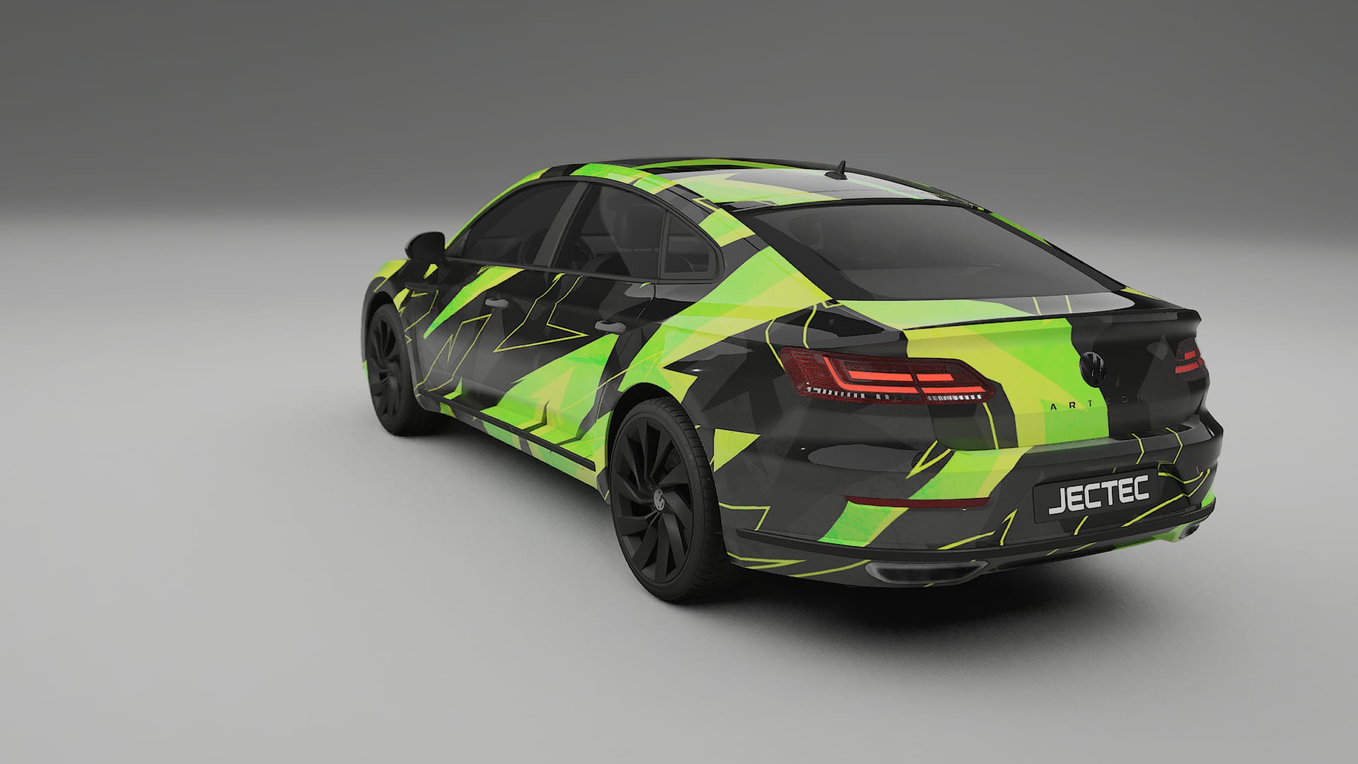 VW Arteon R 3H prefacelift NINJA TURTLES – Designový Wrap PPF Fólie na auto - tisknutelný polyuretan