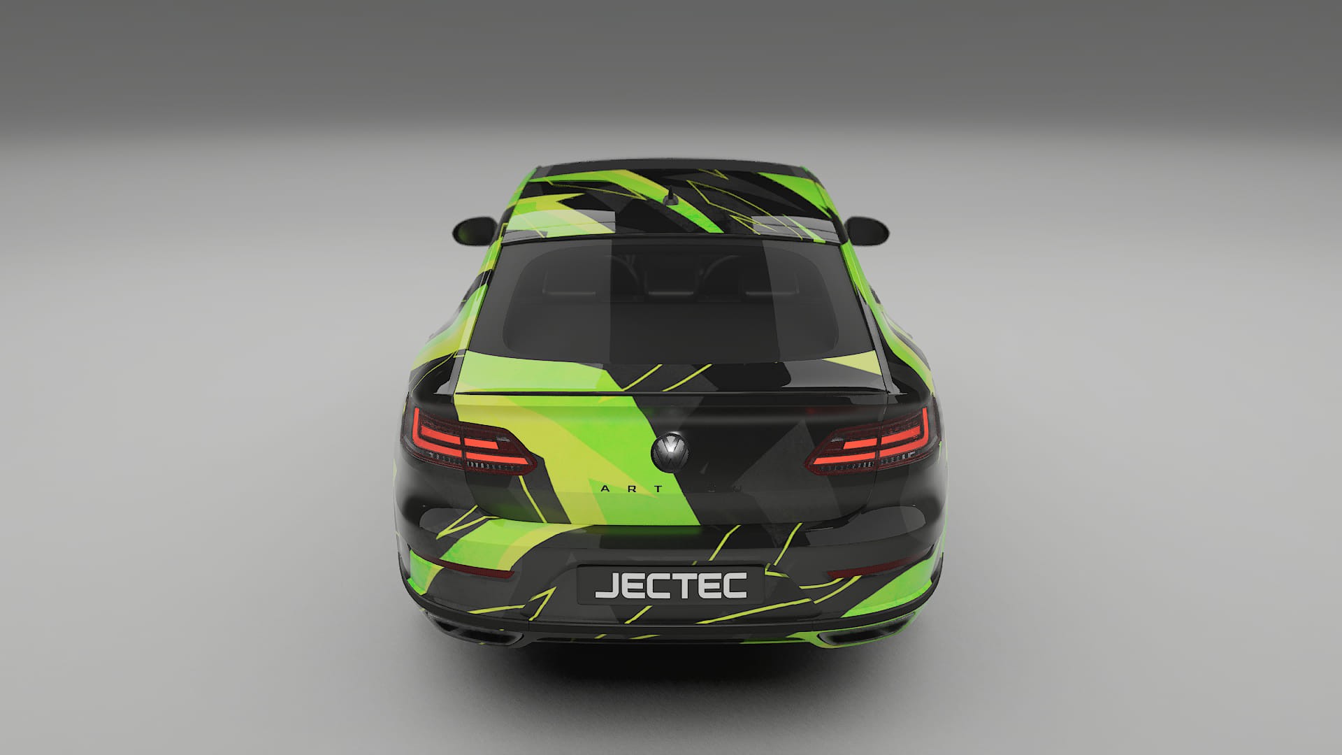 VW Arteon R 3H prefacelift NINJA TURTLES – Designový Wrap PPF Fólie na auto - tisknutelný polyuretan