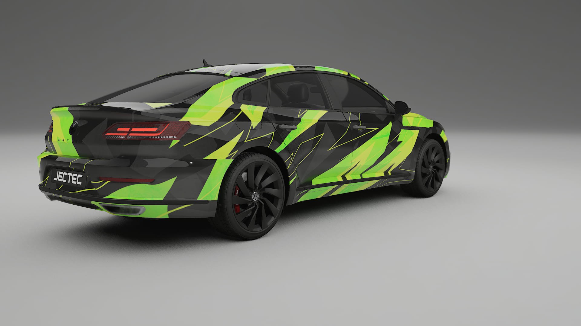 VW Arteon R 3H prefacelift NINJA TURTLES – Designový Wrap PPF Fólie na auto - tisknutelný polyuretan