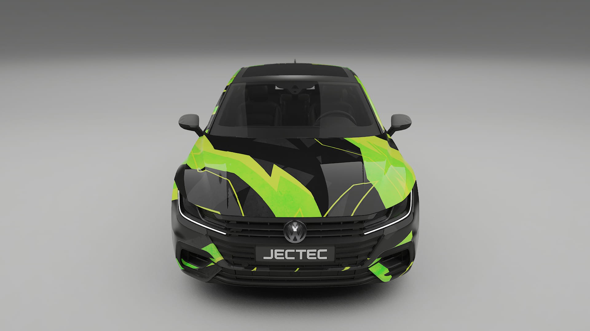 VW Arteon R 3H prefacelift NINJA TURTLES – Designový Wrap PPF Fólie na auto - tisknutelný polyuretan