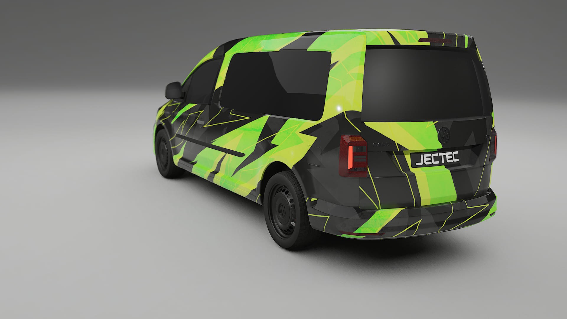 VW Caddy Maxi SB NINJA TURTLES – Designový Wrap PPF Fólie na auto - tisknutelný polyuretan