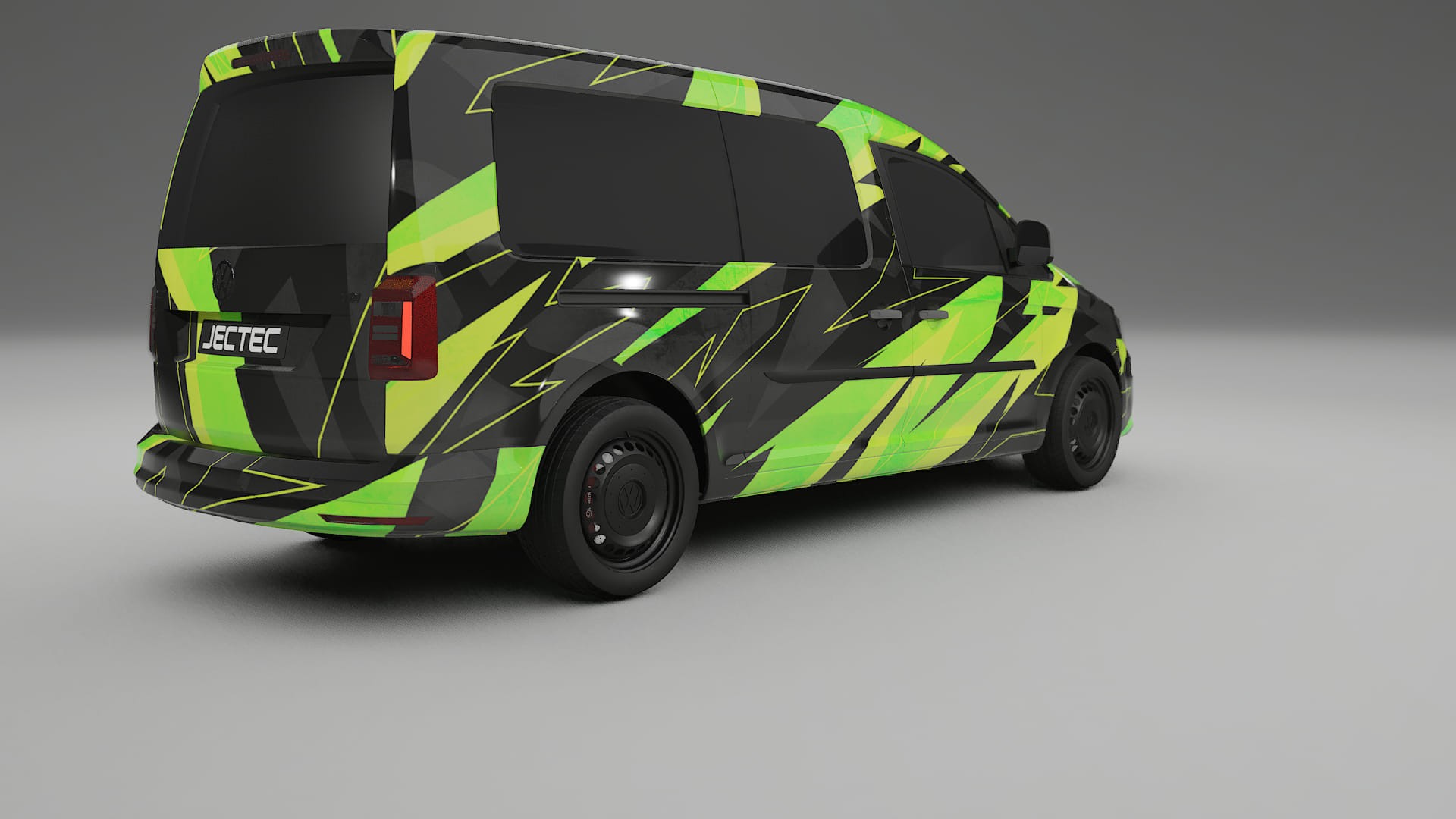 VW Caddy Maxi SB NINJA TURTLES – Designový Wrap PPF Fólie na auto - tisknutelný polyuretan