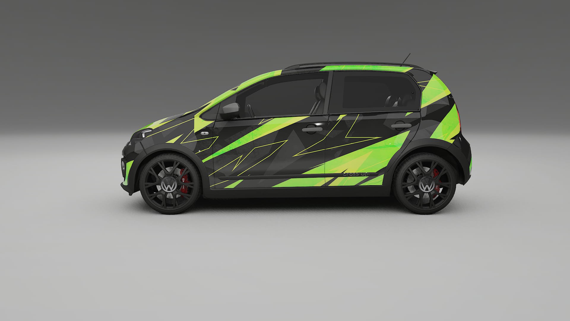 VW Cross Up NINJA TURTLES – Designový Wrap PPF Fólie na auto - tisknutelný polyuretan