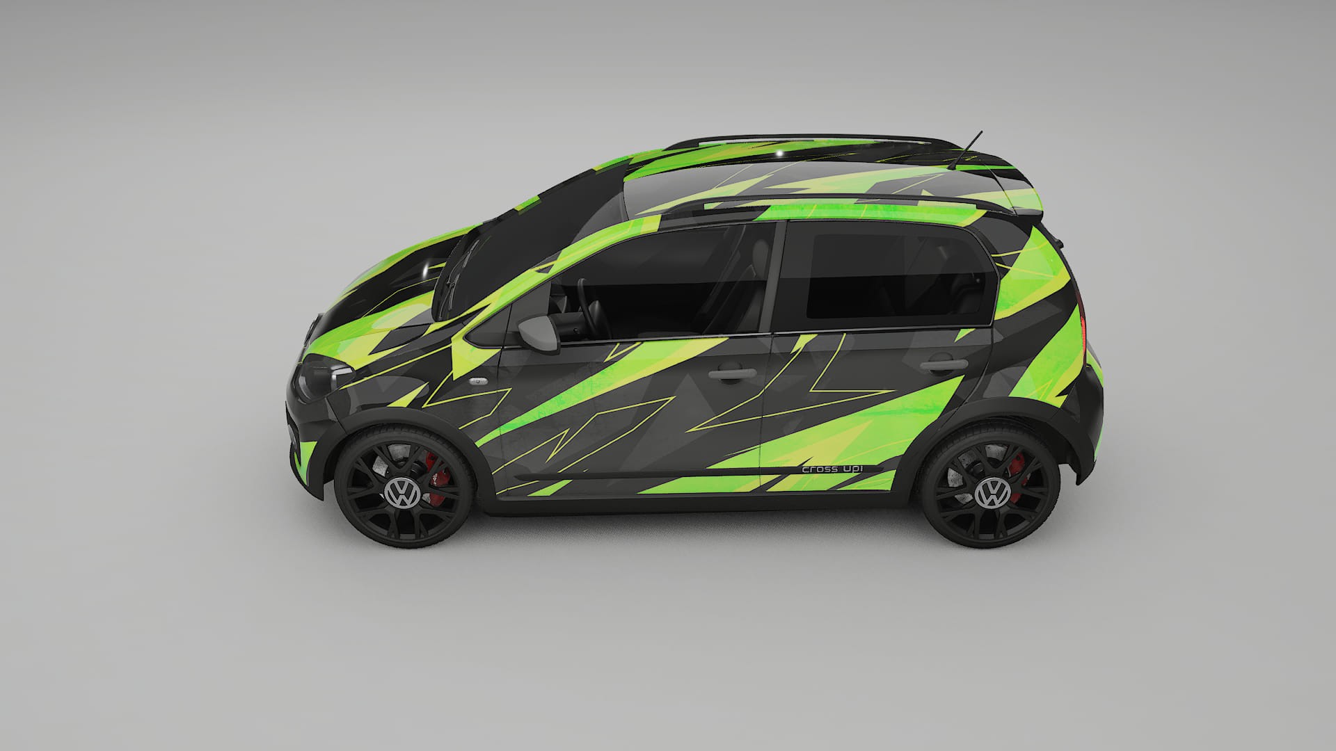 VW Cross Up NINJA TURTLES – Designový Wrap PPF Fólie na auto - tisknutelný polyuretan