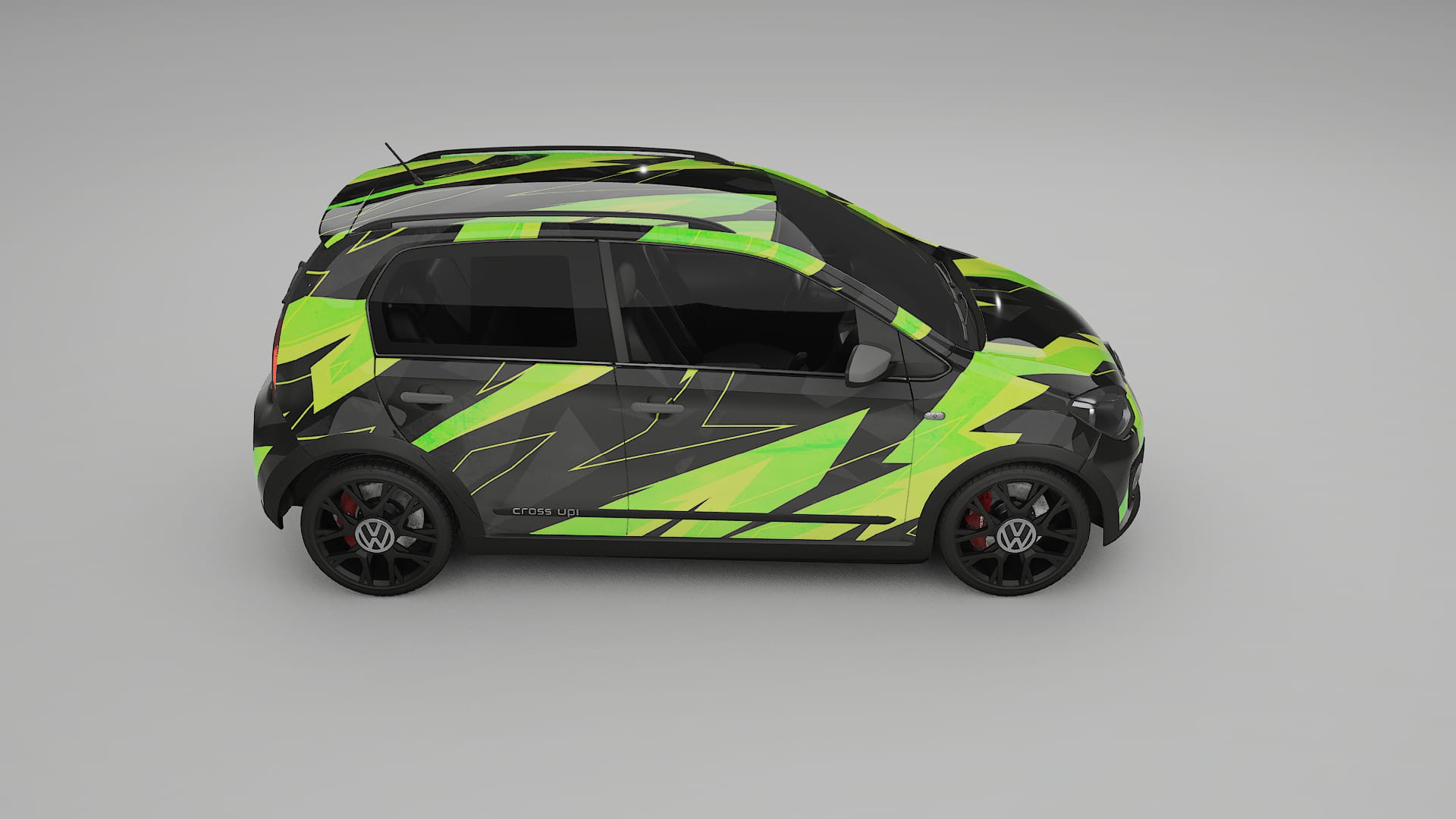 VW Cross Up NINJA TURTLES – Designový Wrap PPF Fólie na auto - tisknutelný polyuretan