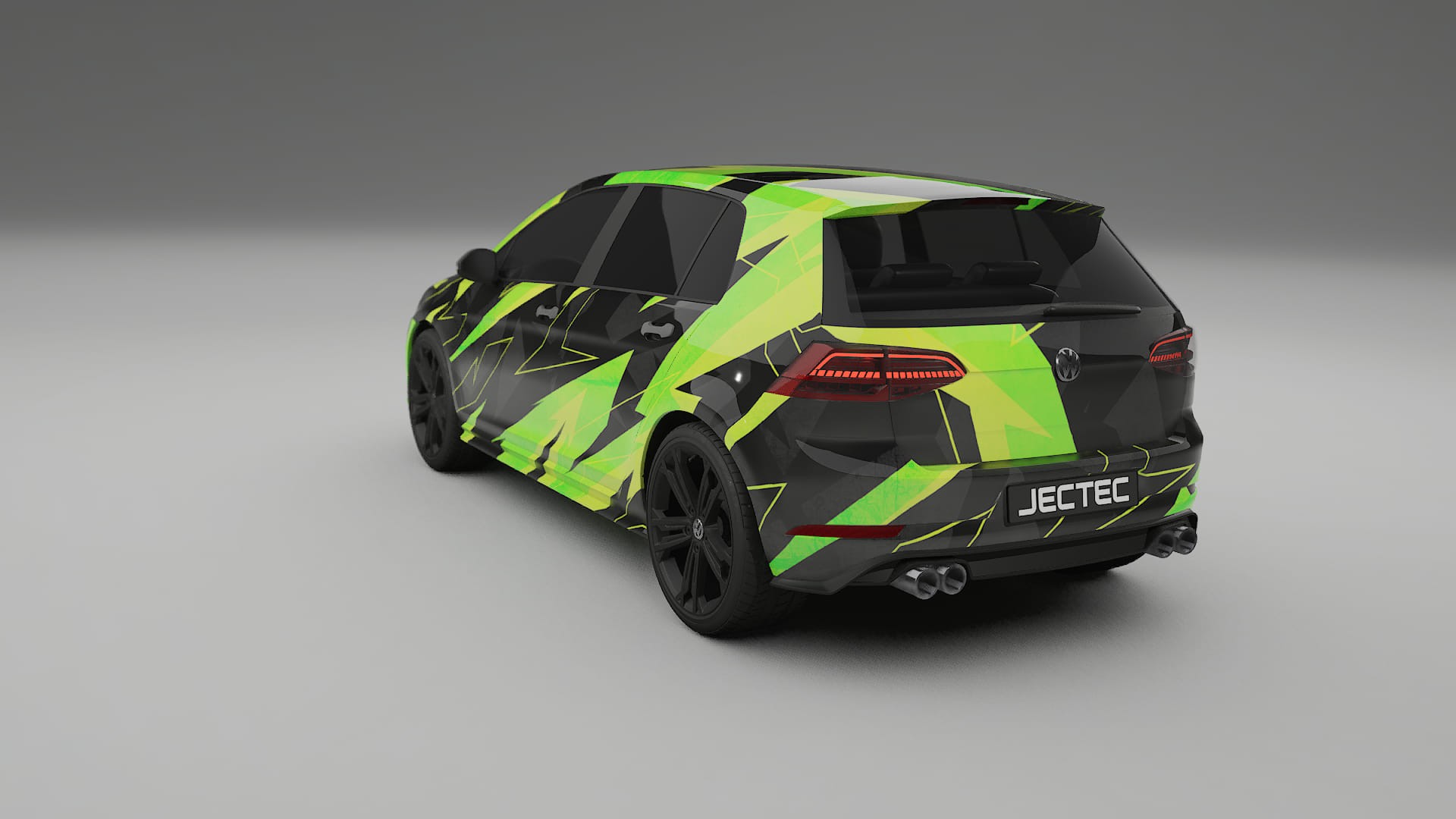 VW Golf Mk7 NINJA TURTLES – Designový Wrap PPF Fólie na auto - tisknutelný polyuretan