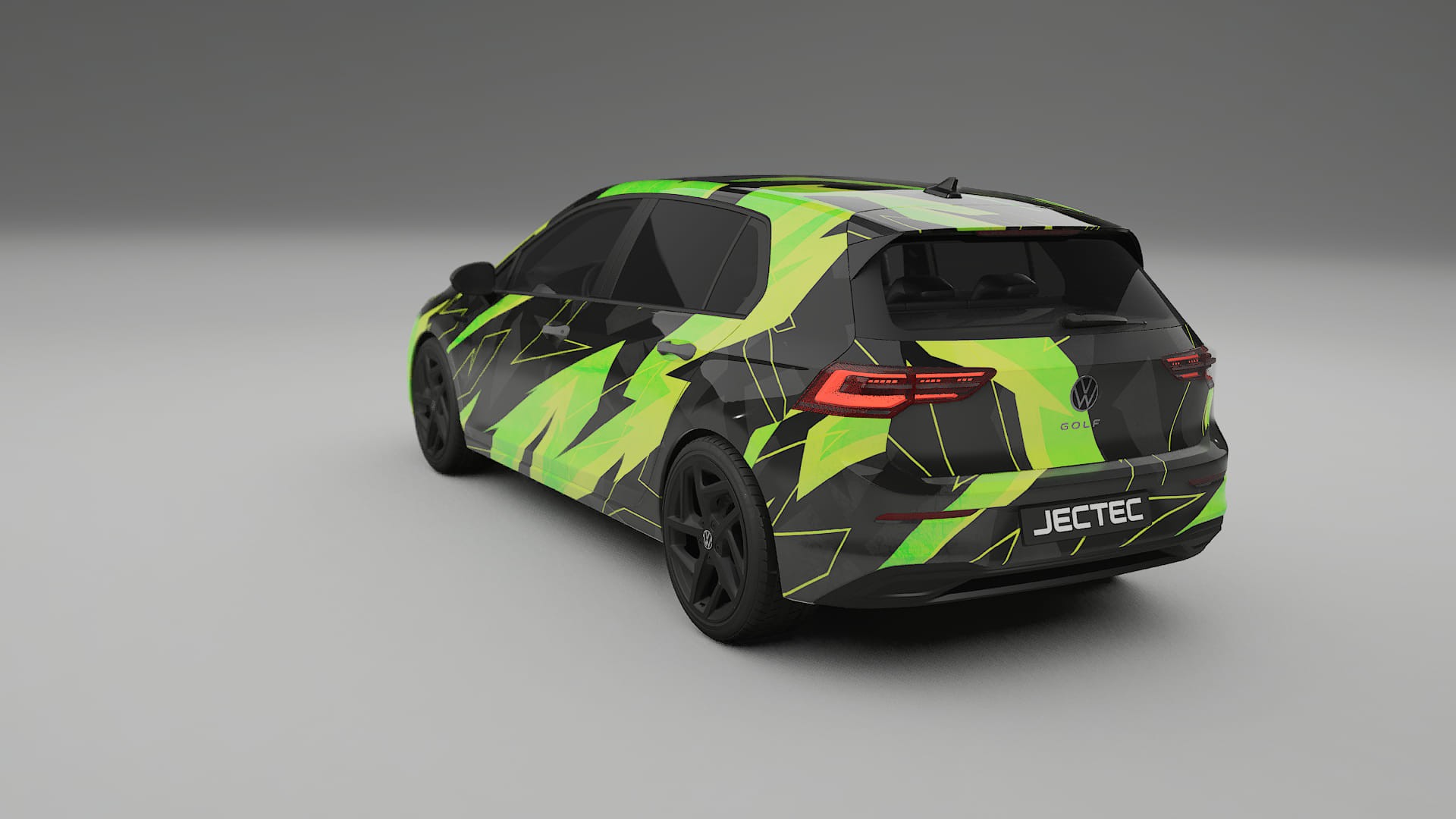 VW Golf Mk8 NINJA TURTLES – Designový Wrap PPF Fólie na auto - tisknutelný polyuretan