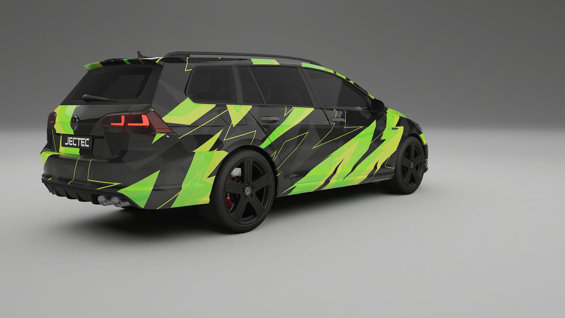 VW Golf Variant Mk7 NINJA TURTLES – Designový Wrap PPF Fólie na auto - tisknutelný polyuretan