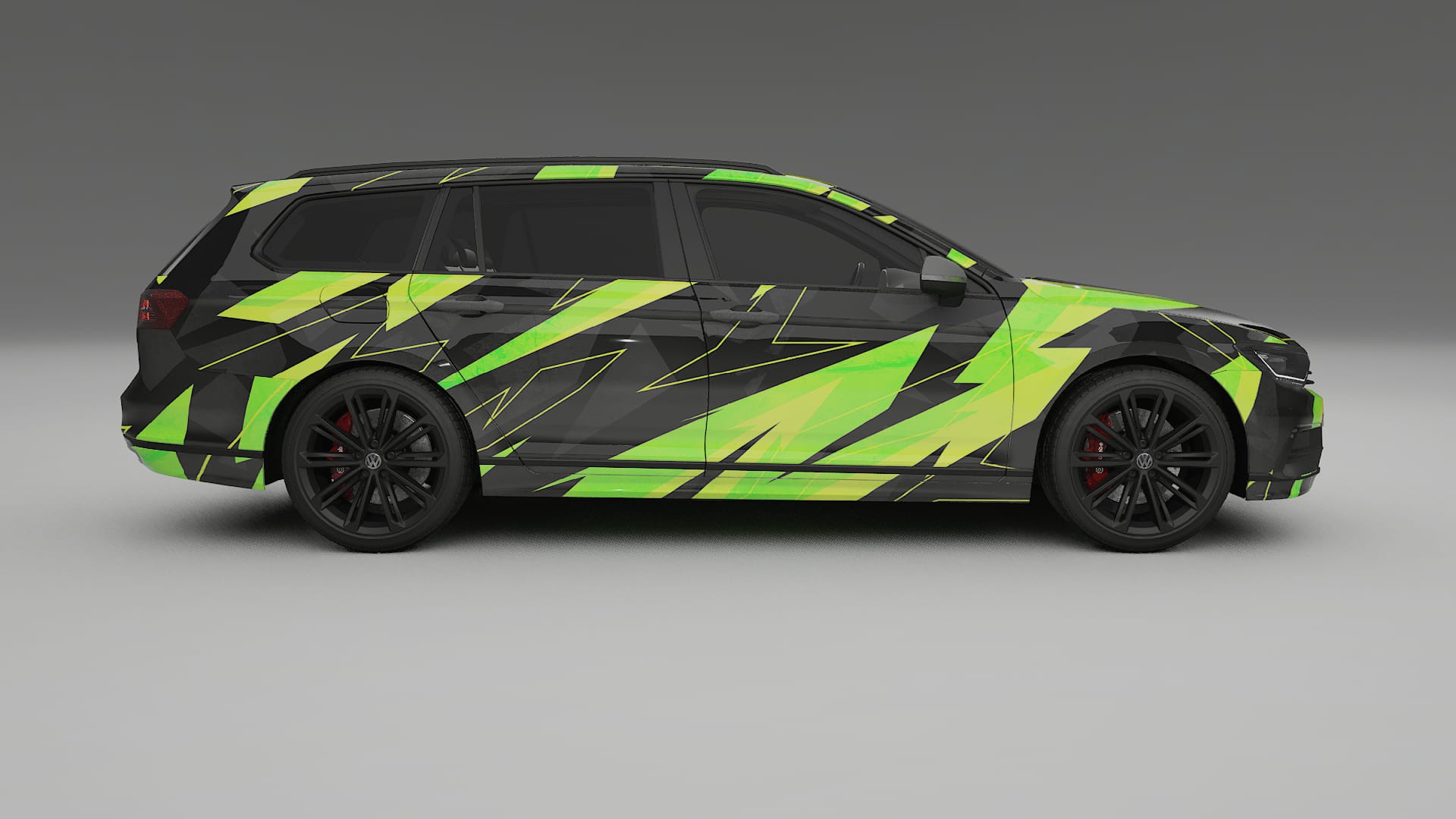 VW Passat VariantR B8 NINJA TURTLES – Designový Wrap PPF Fólie na auto - tisknutelný polyuretan