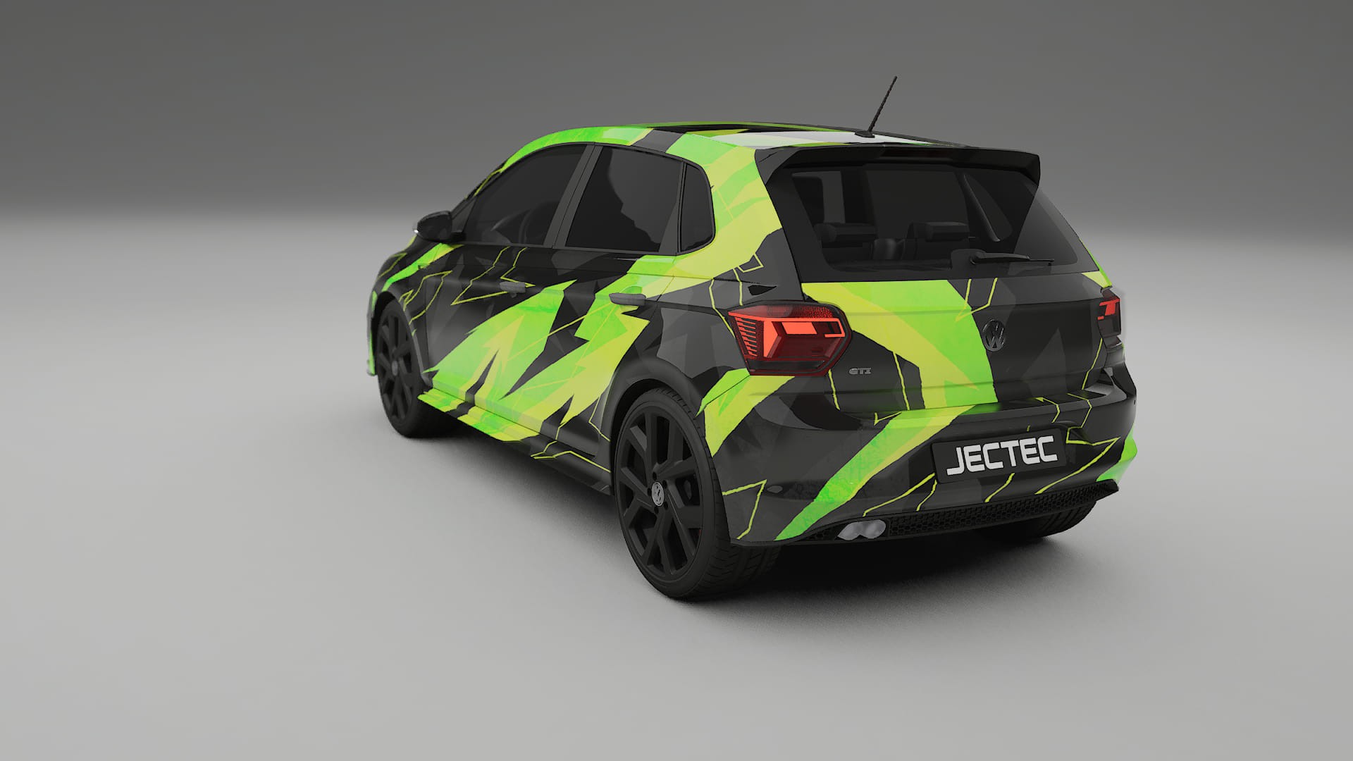 VW Polo GTI VI NINJA TURTLES – Designový Wrap PPF Fólie na auto - tisknutelný polyuretan