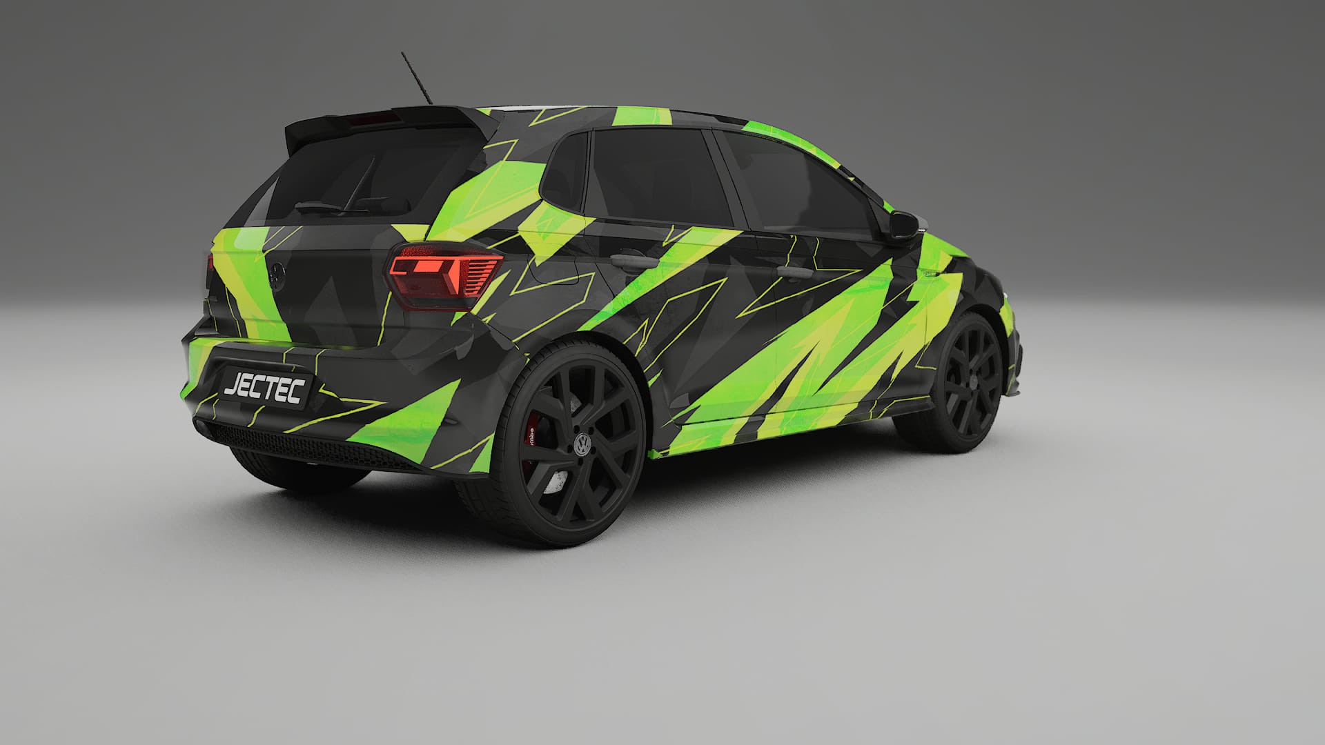 VW Polo GTI VI NINJA TURTLES – Designový Wrap PPF Fólie na auto - tisknutelný polyuretan