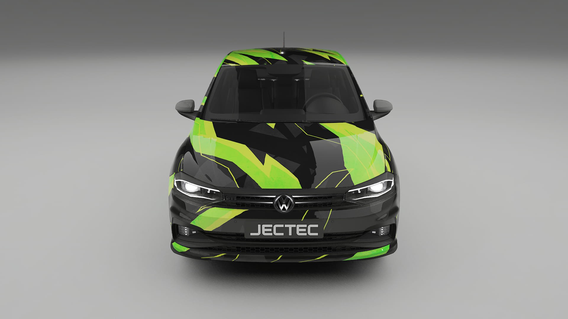 VW Polo GTI VI NINJA TURTLES – Designový Wrap PPF Fólie na auto - tisknutelný polyuretan
