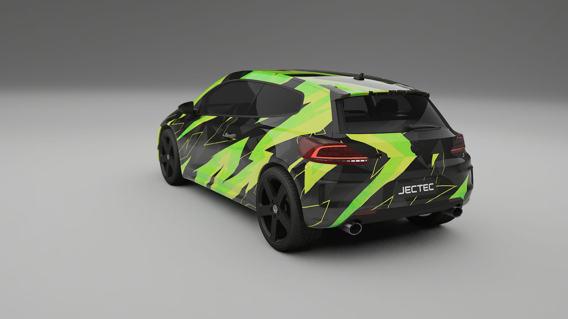 VW Scirocco R III NINJA TURTLES – Designový Wrap PPF Fólie na auto - tisknutelný polyuretan