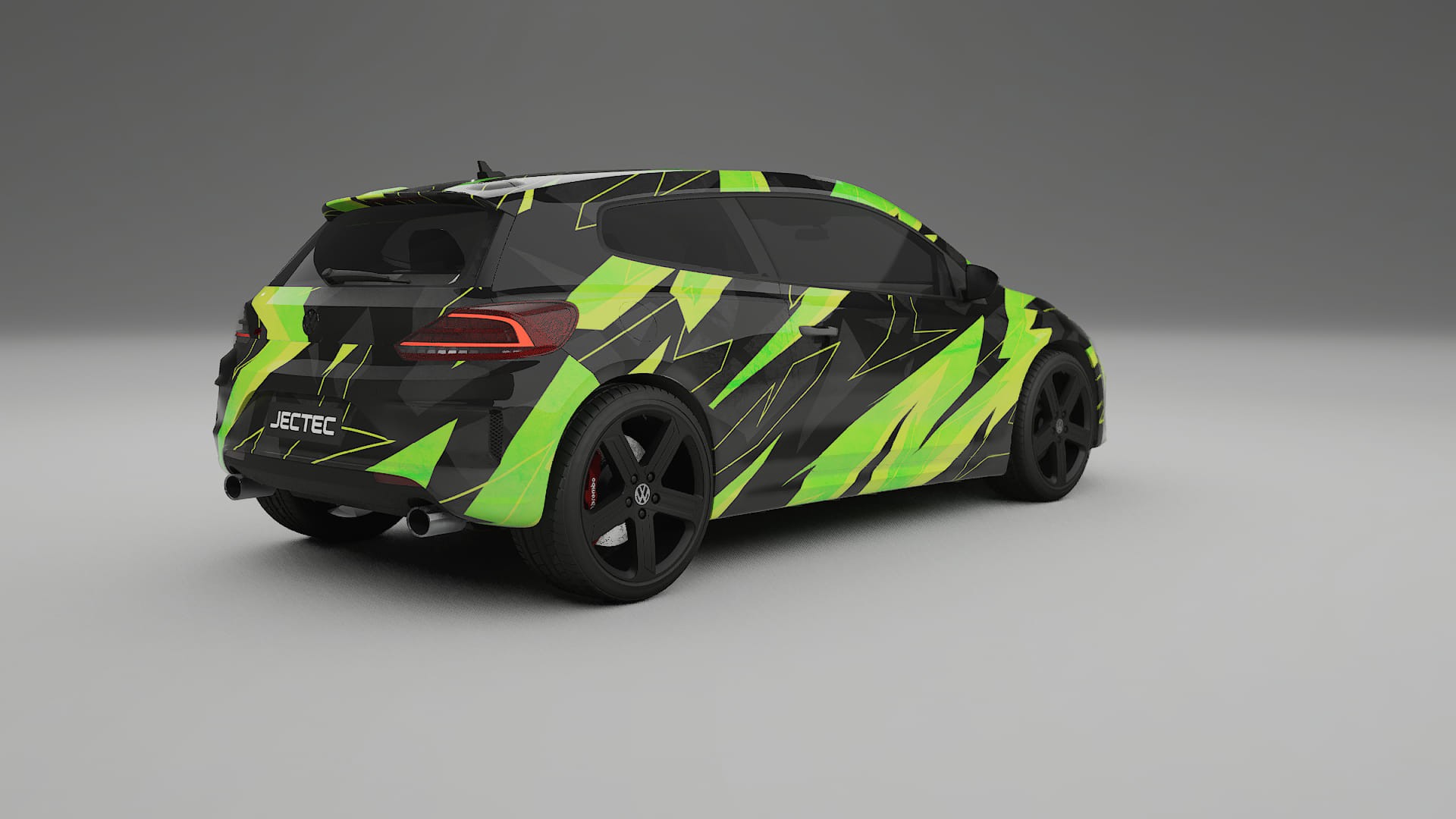 VW Scirocco R III NINJA TURTLES – Designový Wrap PPF Fólie na auto - tisknutelný polyuretan