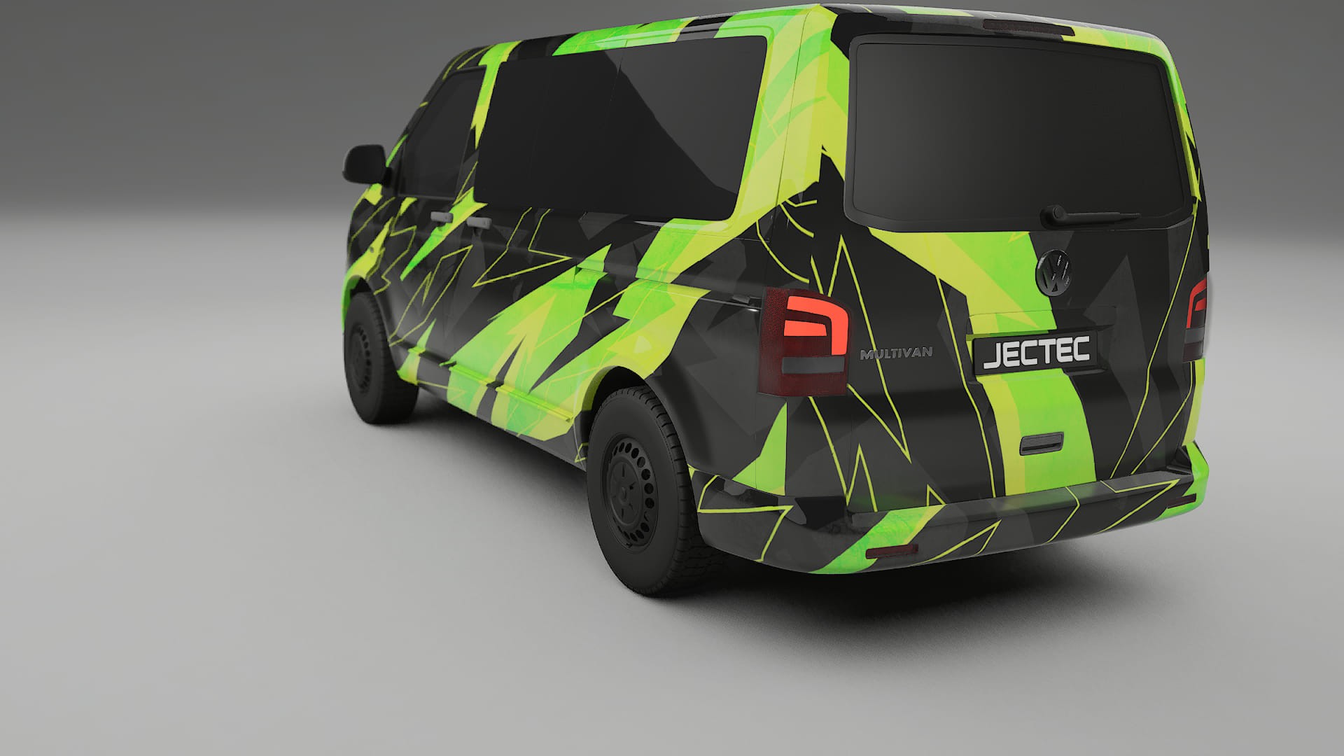 VW Transporter T5 Caravelle NINJA TURTLES – Designový Wrap PPF Fólie na auto - tisknutelný polyuretan