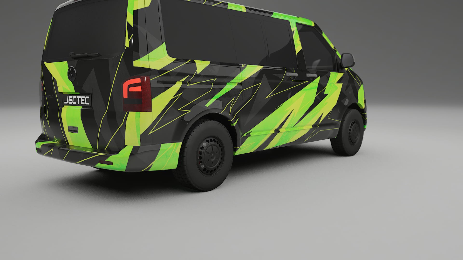 VW Transporter T5 Caravelle NINJA TURTLES – Designový Wrap PPF Fólie na auto - tisknutelný polyuretan