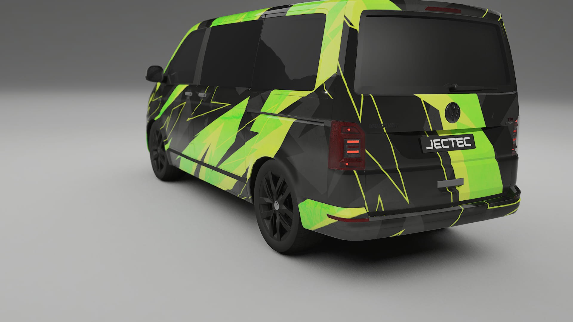 VW Transporter T6 Multivan NINJA TURTLES – Designový Wrap PPF Fólie na auto - tisknutelný polyuretan