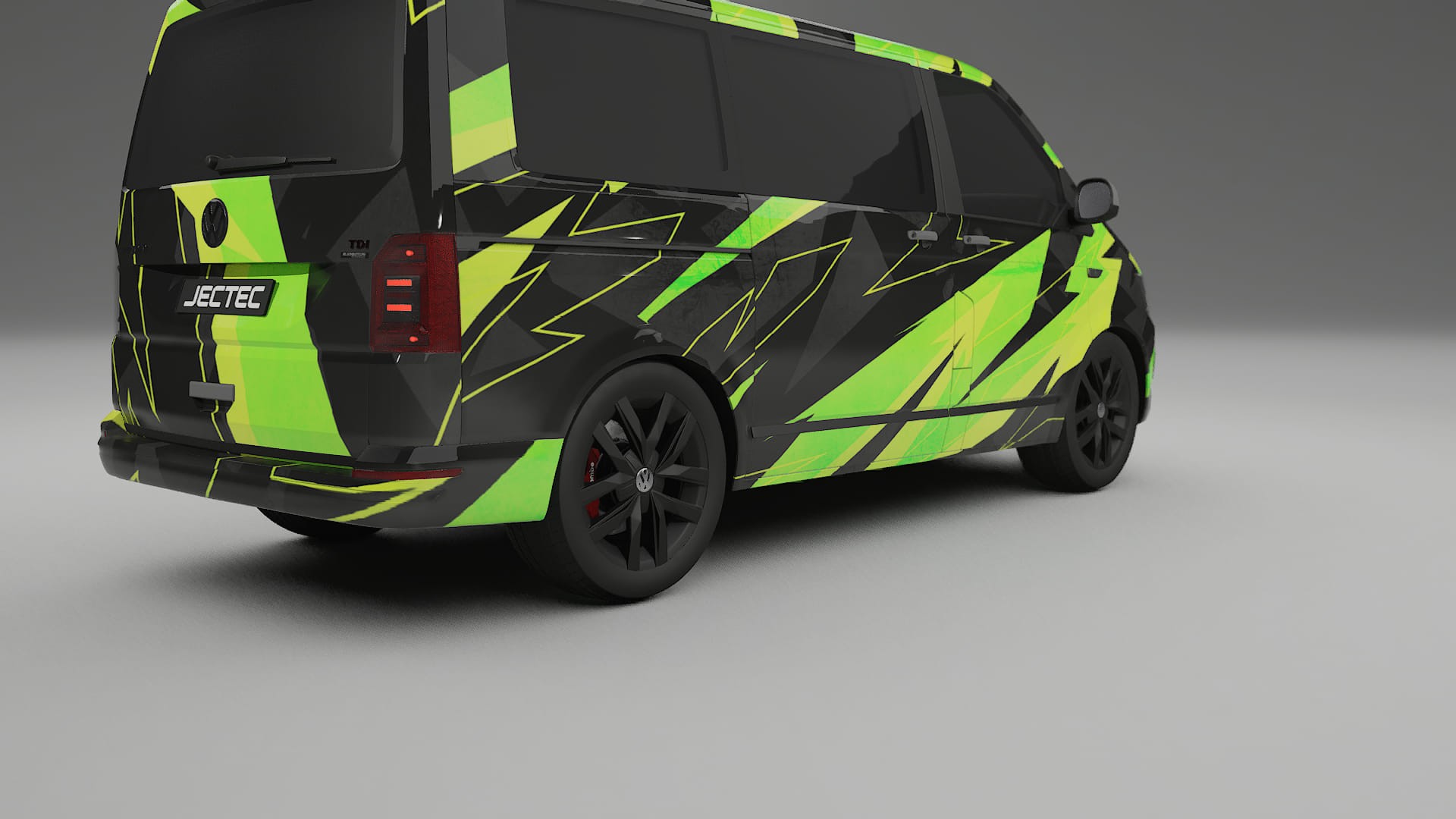 VW Transporter T6 Multivan NINJA TURTLES – Designový Wrap PPF Fólie na auto - tisknutelný polyuretan