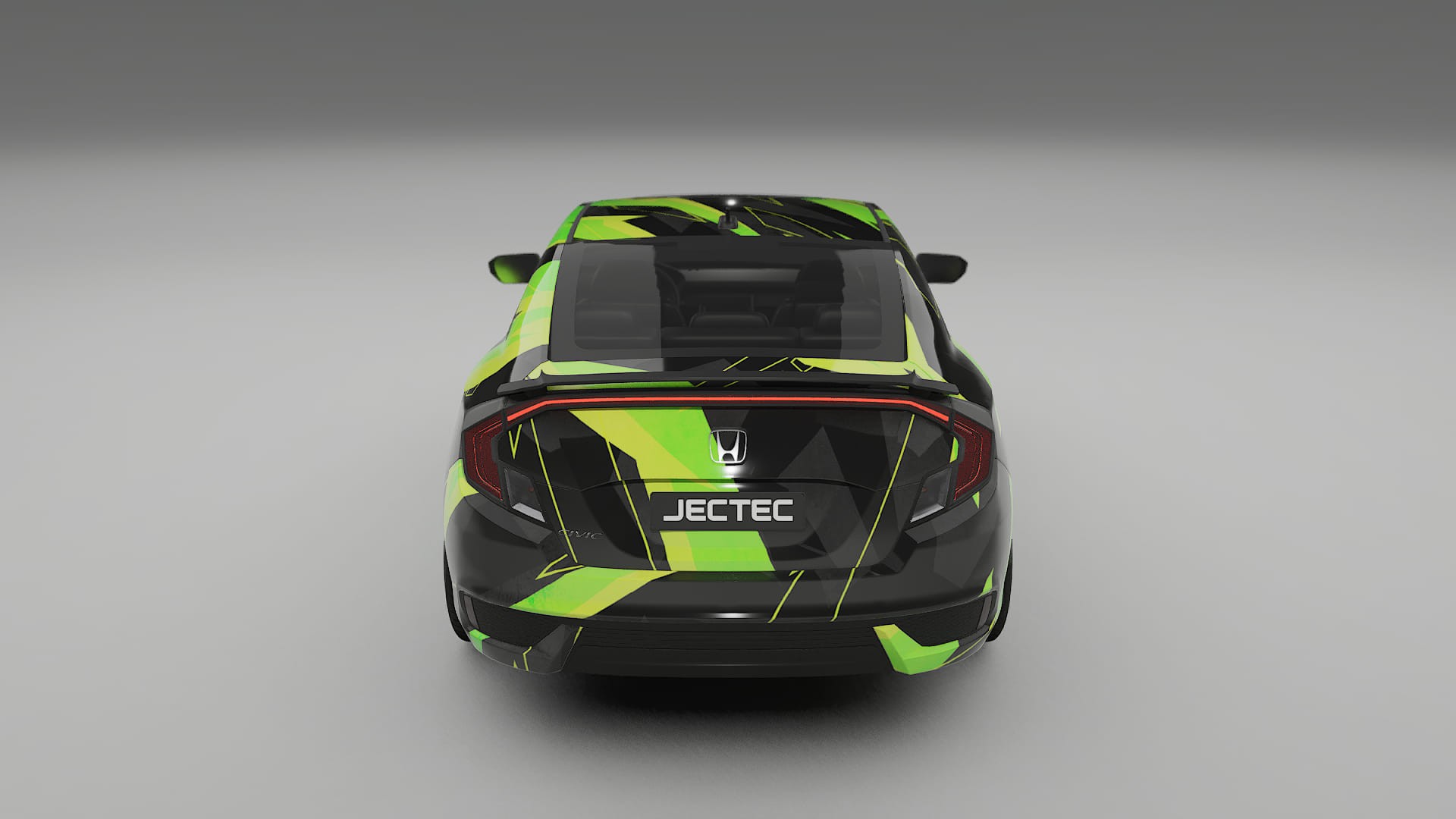 Honda Civic coupe prefacelift NINJA TURTLES – Designový Wrap PPF Fólie na auto - tisknutelný polyuretan