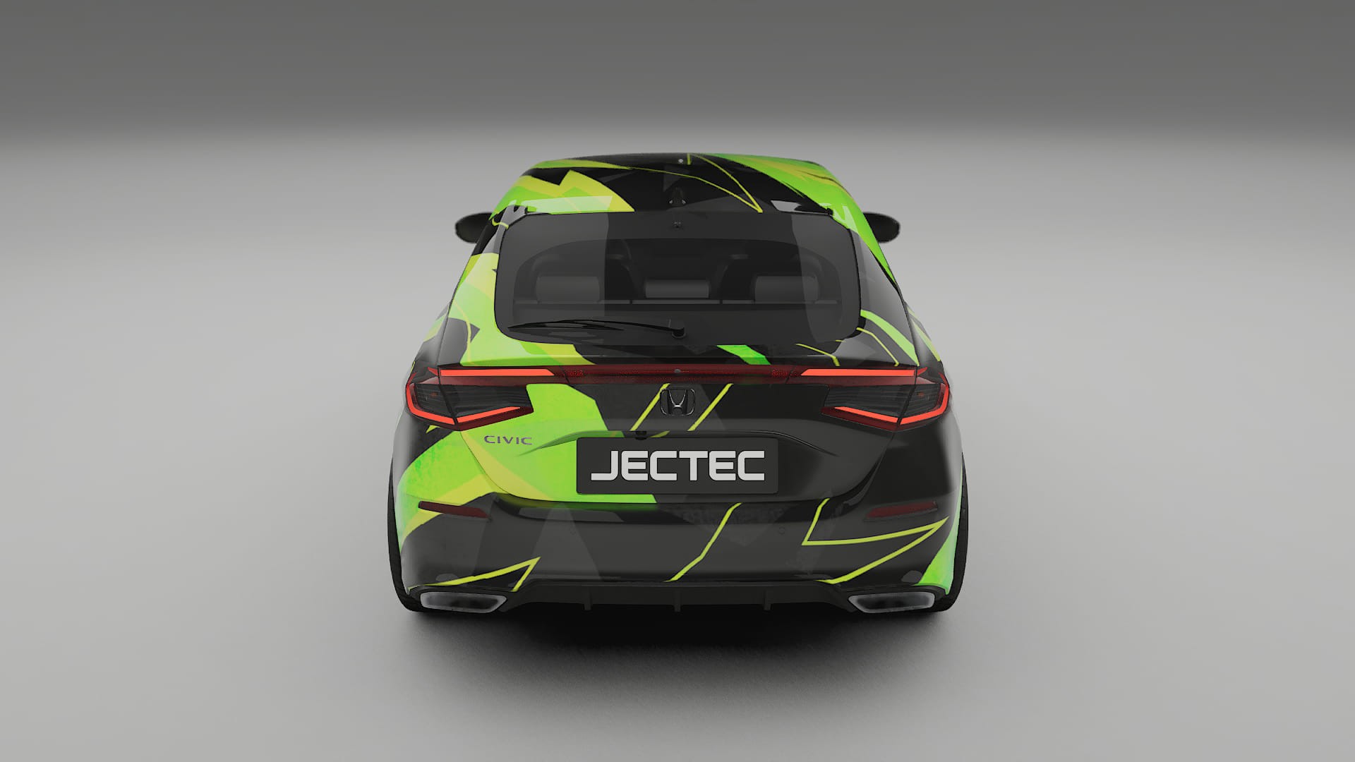 Honda Civic hatchback NINJA TURTLES – Designový Wrap PPF Fólie na auto - tisknutelný polyuretan