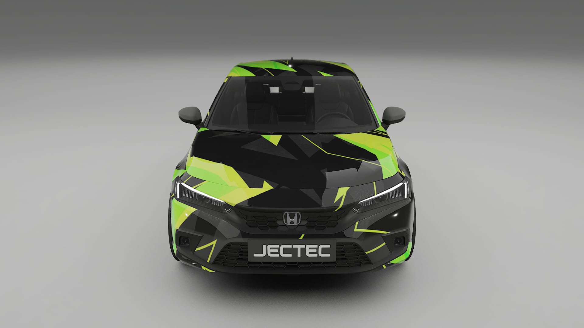 Honda Civic hatchback NINJA TURTLES – Designový Wrap PPF Fólie na auto - tisknutelný polyuretan