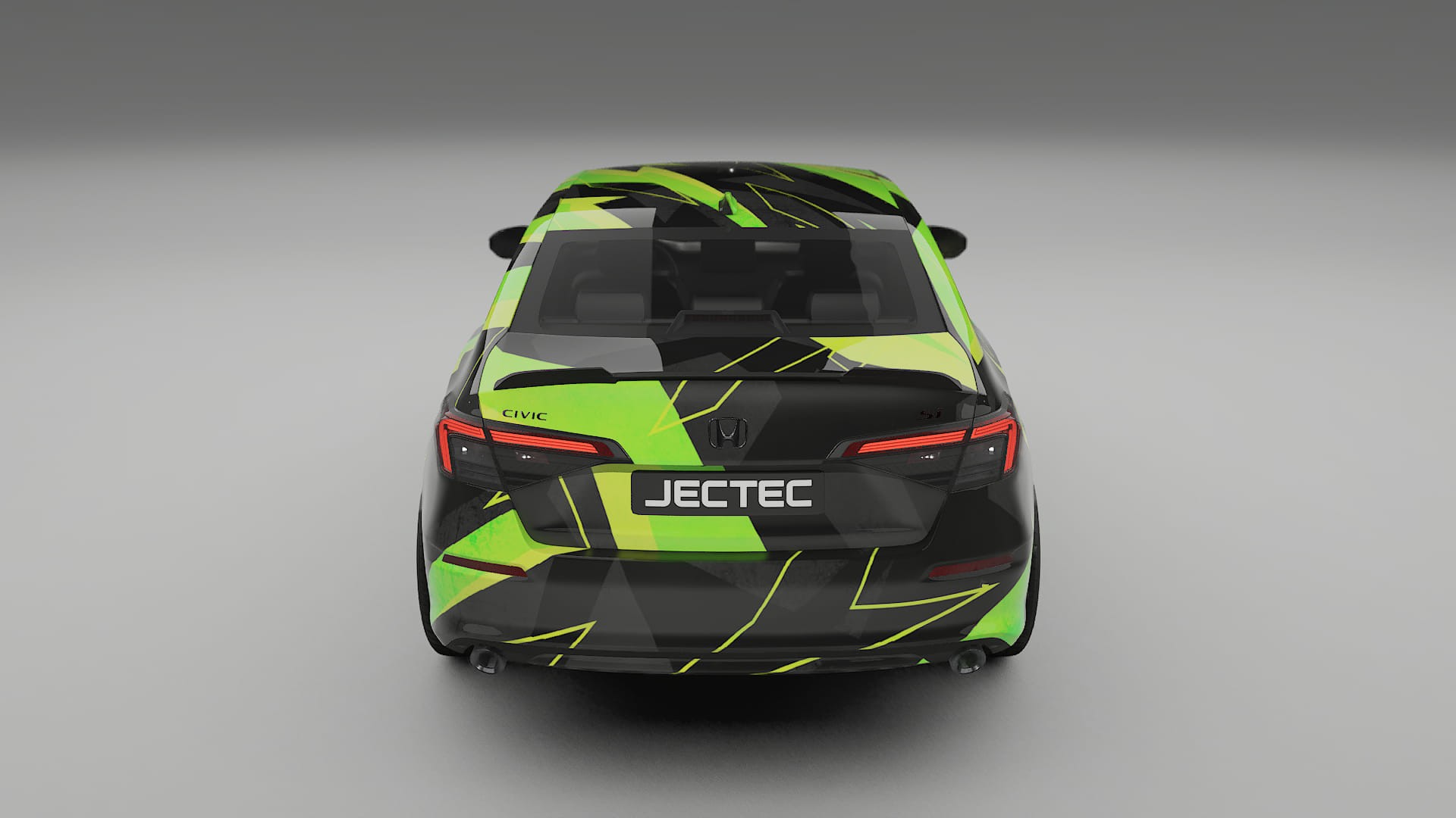 Honda Civic Si NINJA TURTLES – Designový Wrap PPF Fólie na auto - tisknutelný polyuretan