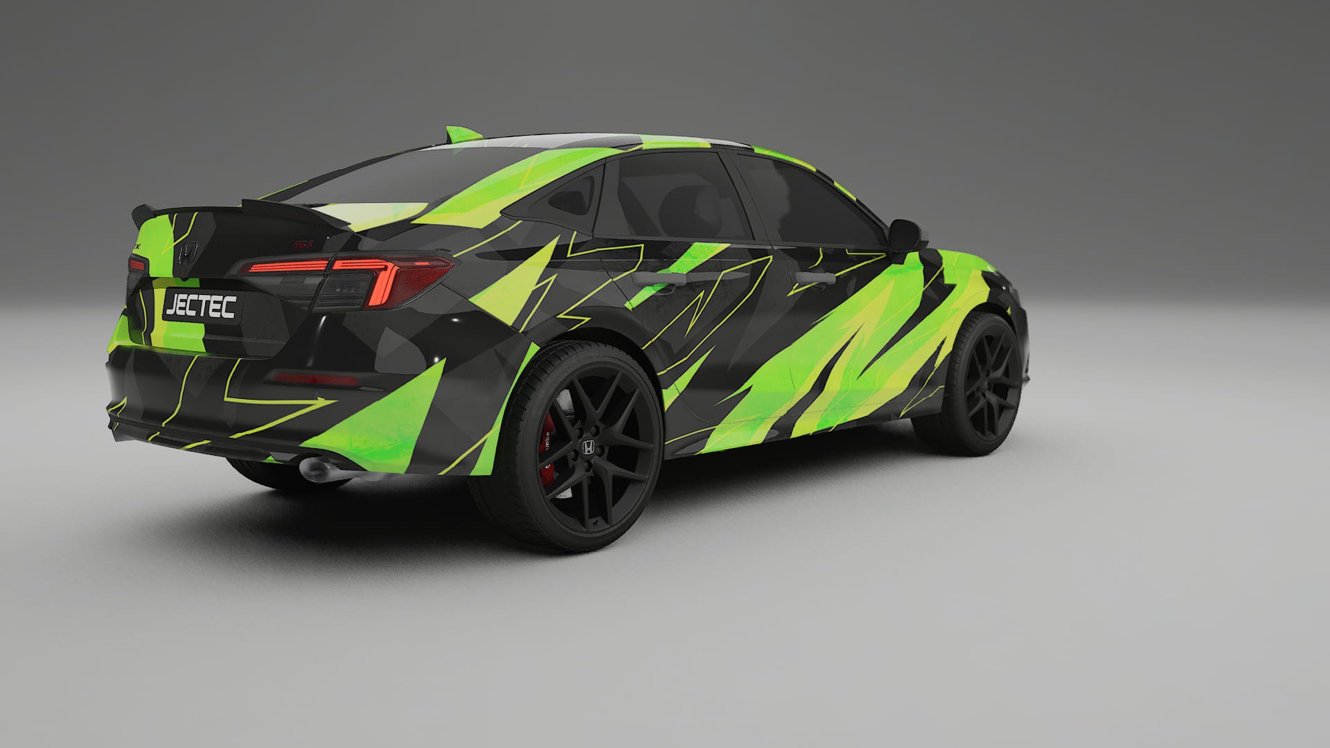 Honda Civic Si NINJA TURTLES – Designový Wrap PPF Fólie na auto - tisknutelný polyuretan