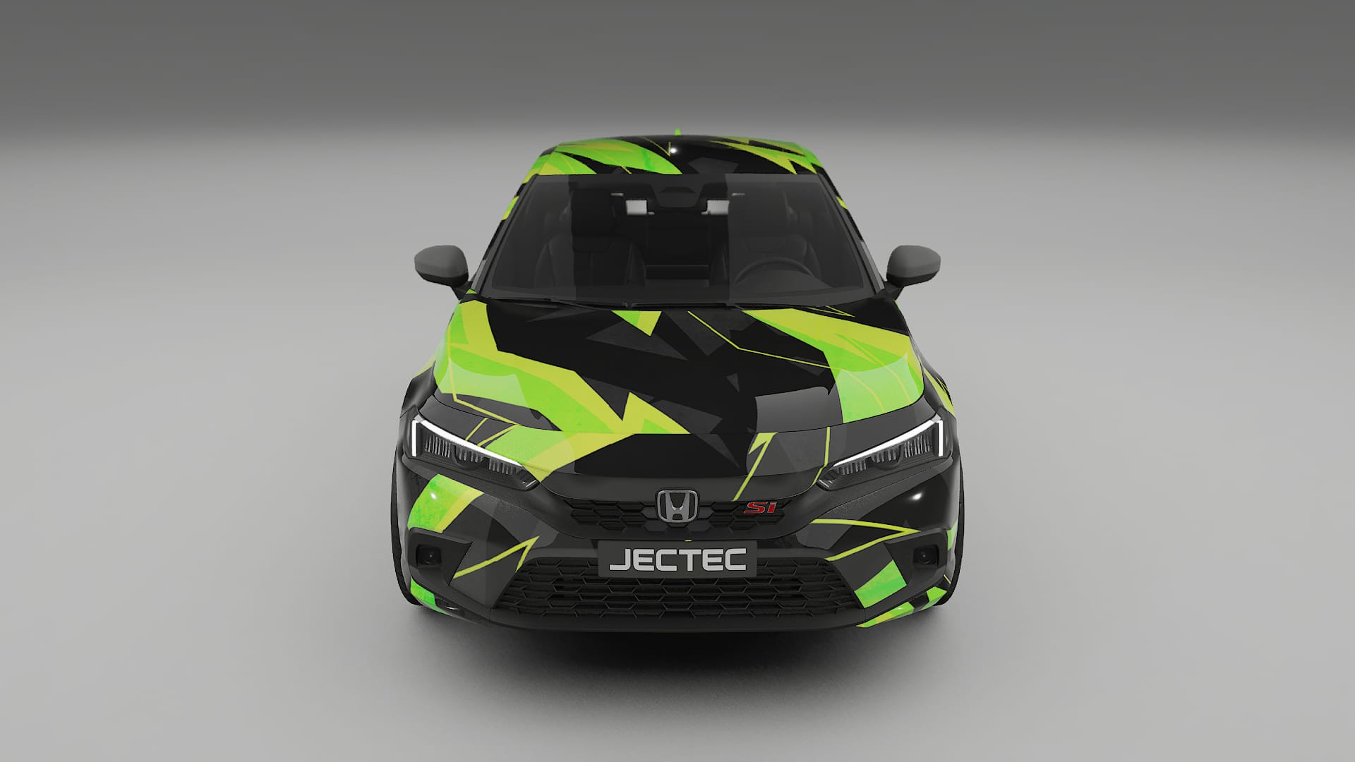 Honda Civic Si NINJA TURTLES – Designový Wrap PPF Fólie na auto - tisknutelný polyuretan
