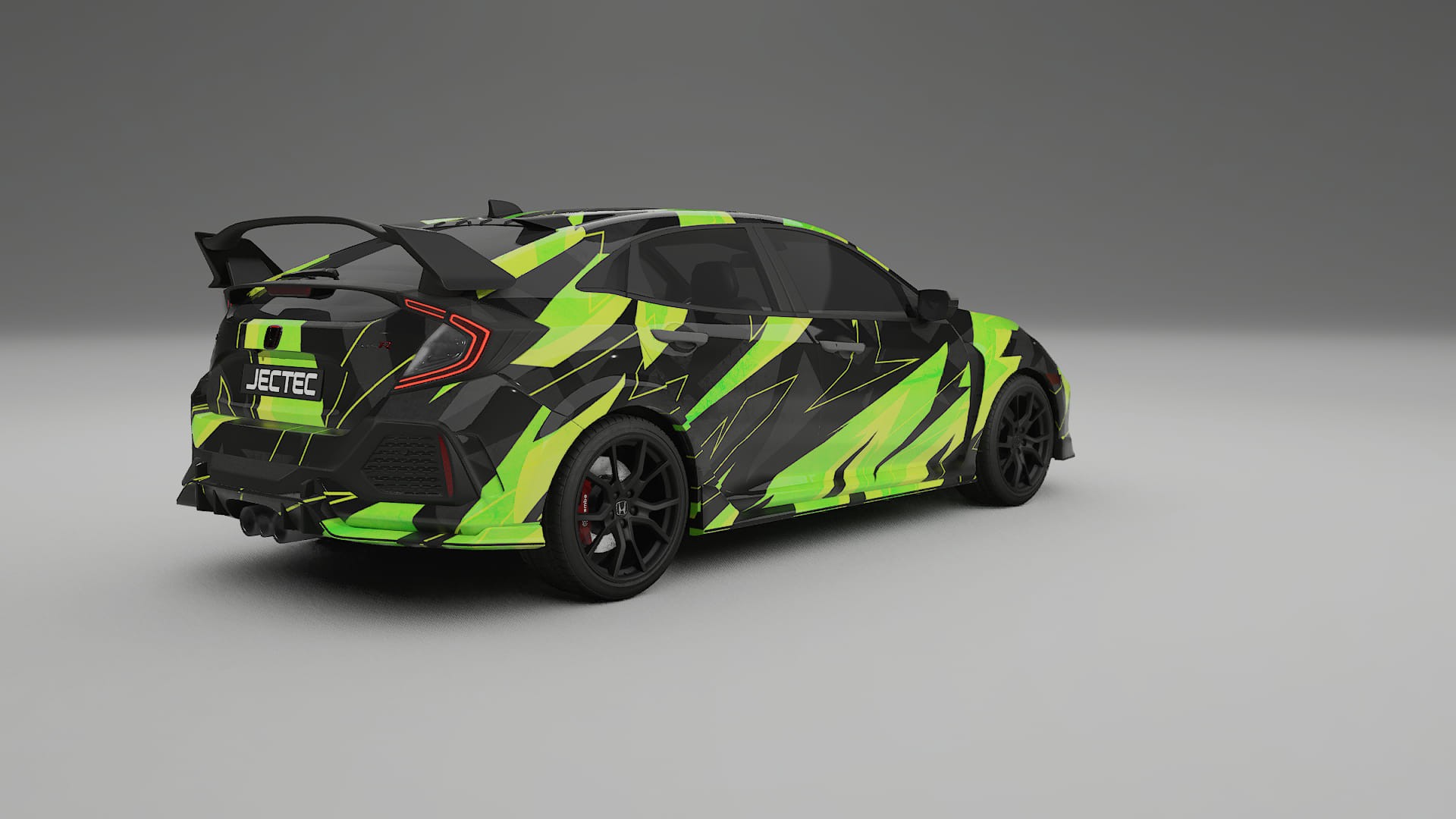 Honda Civic Type-R NINJA TURTLES – Designový Wrap PPF Fólie na auto - tisknutelný polyuretan