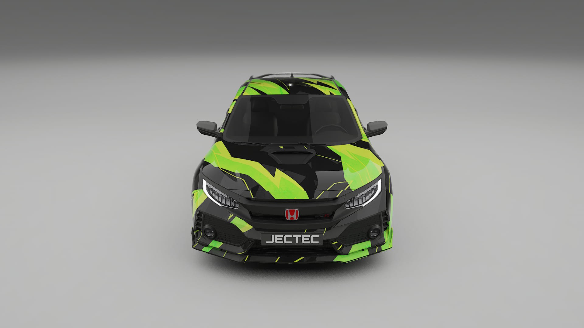 Honda Civic Type-R NINJA TURTLES – Designový Wrap PPF Fólie na auto - tisknutelný polyuretan