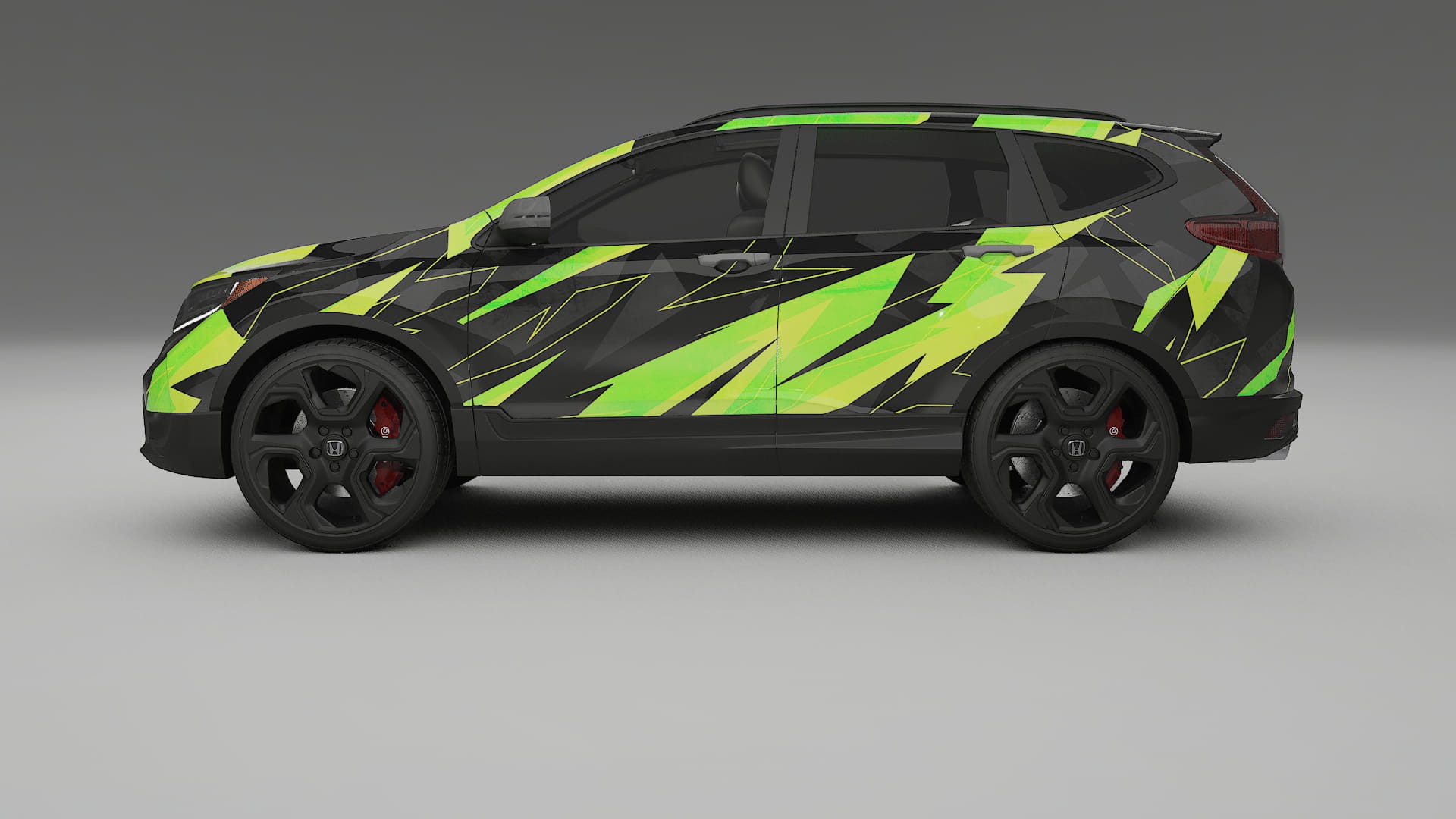 Honda CRV Touring prefacelift NINJA TURTLES – Designový Wrap PPF Fólie na auto - tisknutelný polyuretan