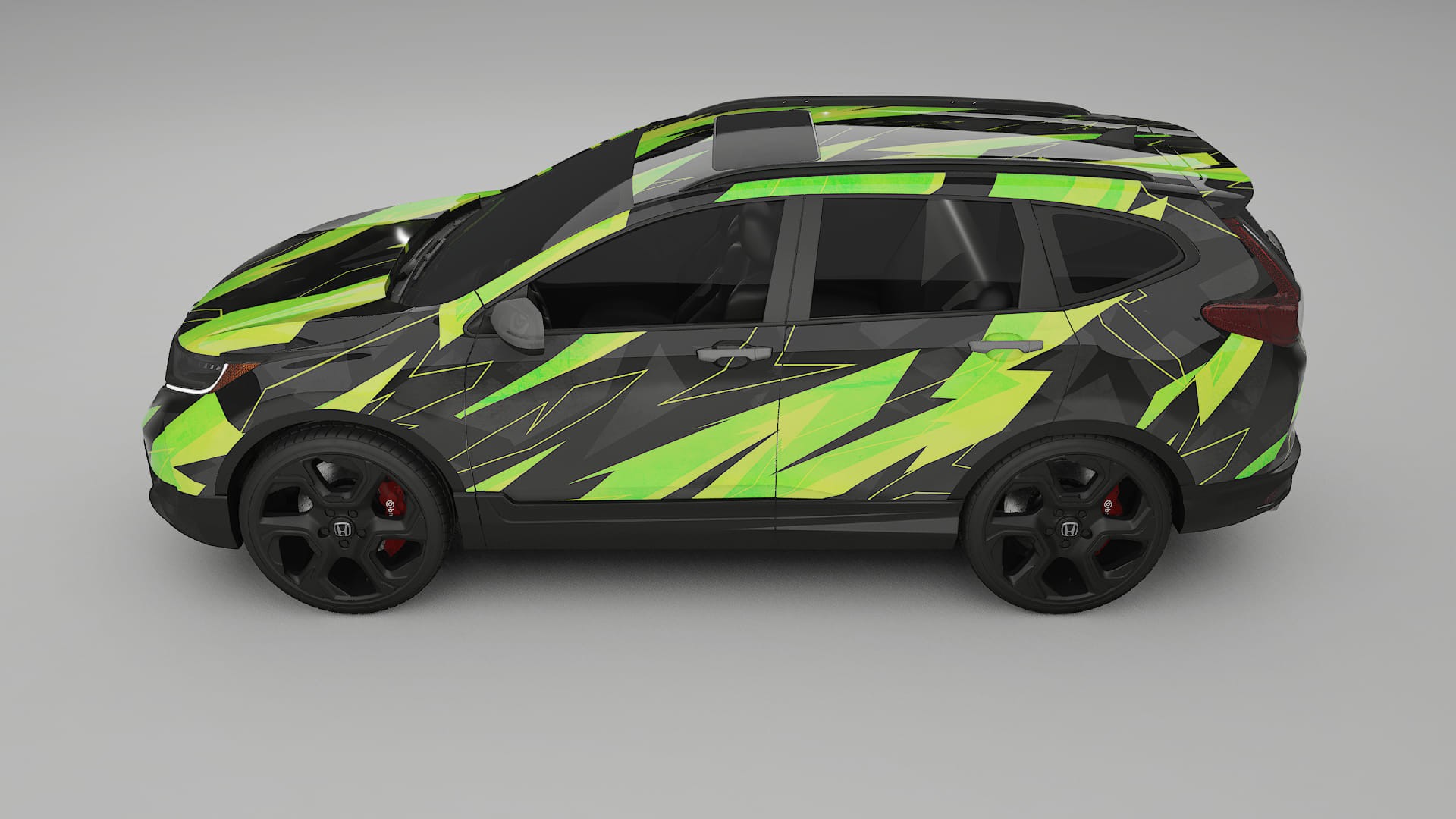 Honda CRV Touring prefacelift NINJA TURTLES – Designový Wrap PPF Fólie na auto - tisknutelný polyuretan