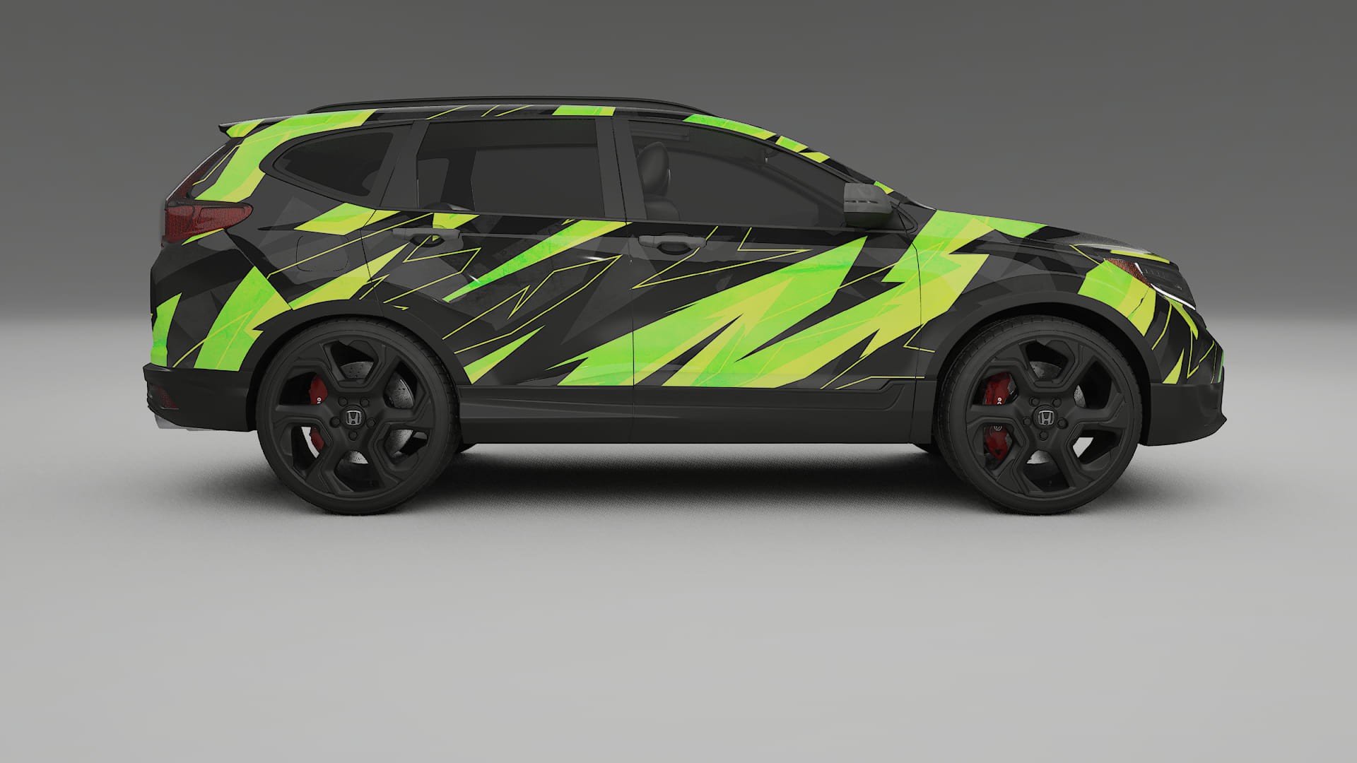 Honda CRV Touring prefacelift NINJA TURTLES – Designový Wrap PPF Fólie na auto - tisknutelný polyuretan