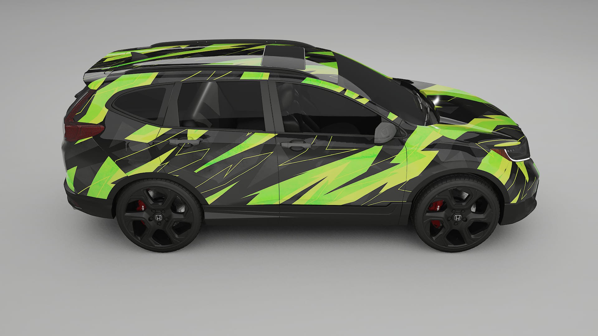 Honda CRV Touring prefacelift NINJA TURTLES – Designový Wrap PPF Fólie na auto - tisknutelný polyuretan