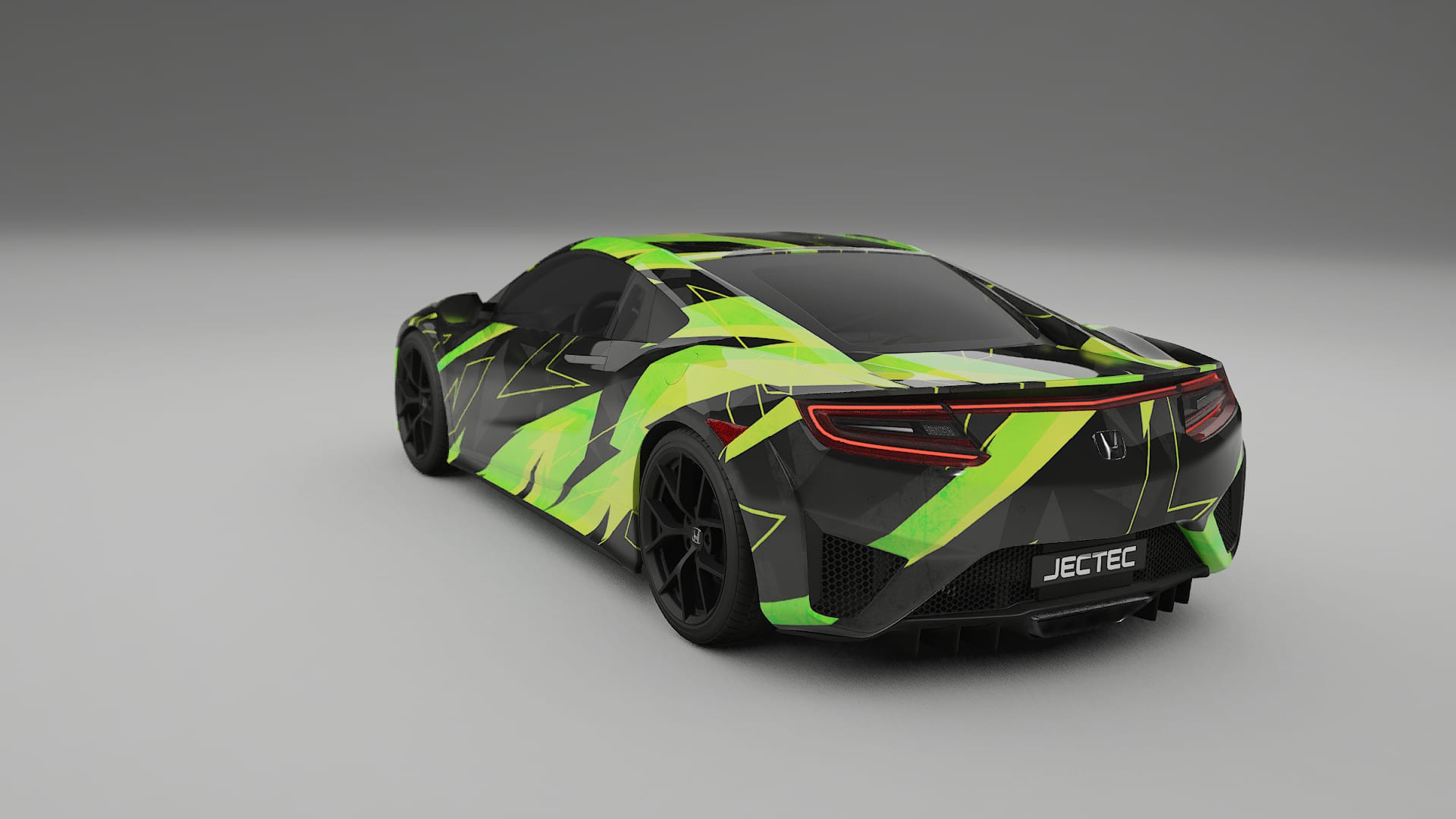 Honda NSX prefacelift NINJA TURTLES – Designový Wrap PPF Fólie na auto - tisknutelný polyuretan