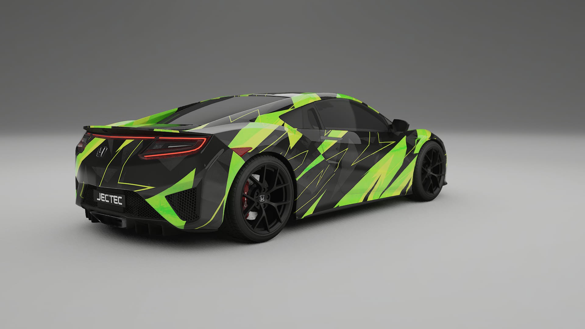 Honda NSX prefacelift NINJA TURTLES – Designový Wrap PPF Fólie na auto - tisknutelný polyuretan