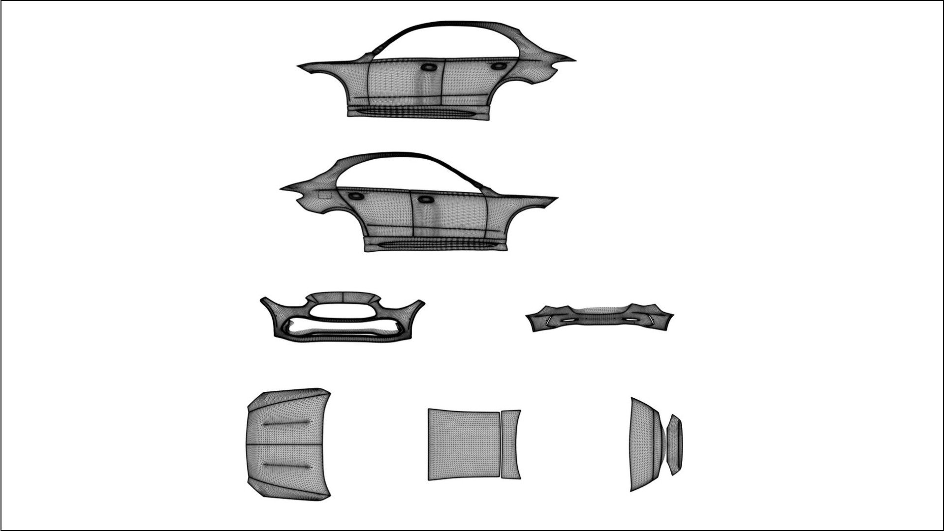 Mercedes C-class W206 COBRA 11 – Designový Wrap PPF Fólie na auto - tisknutelný polyuretan