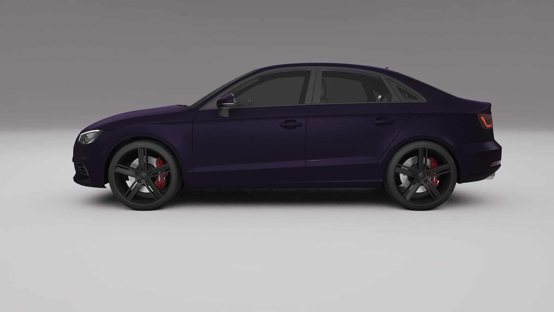 Audi A3 8V sedan prefacelift PPF Fólie | VIOLET TPU PPF - kompletní pre-cut kit