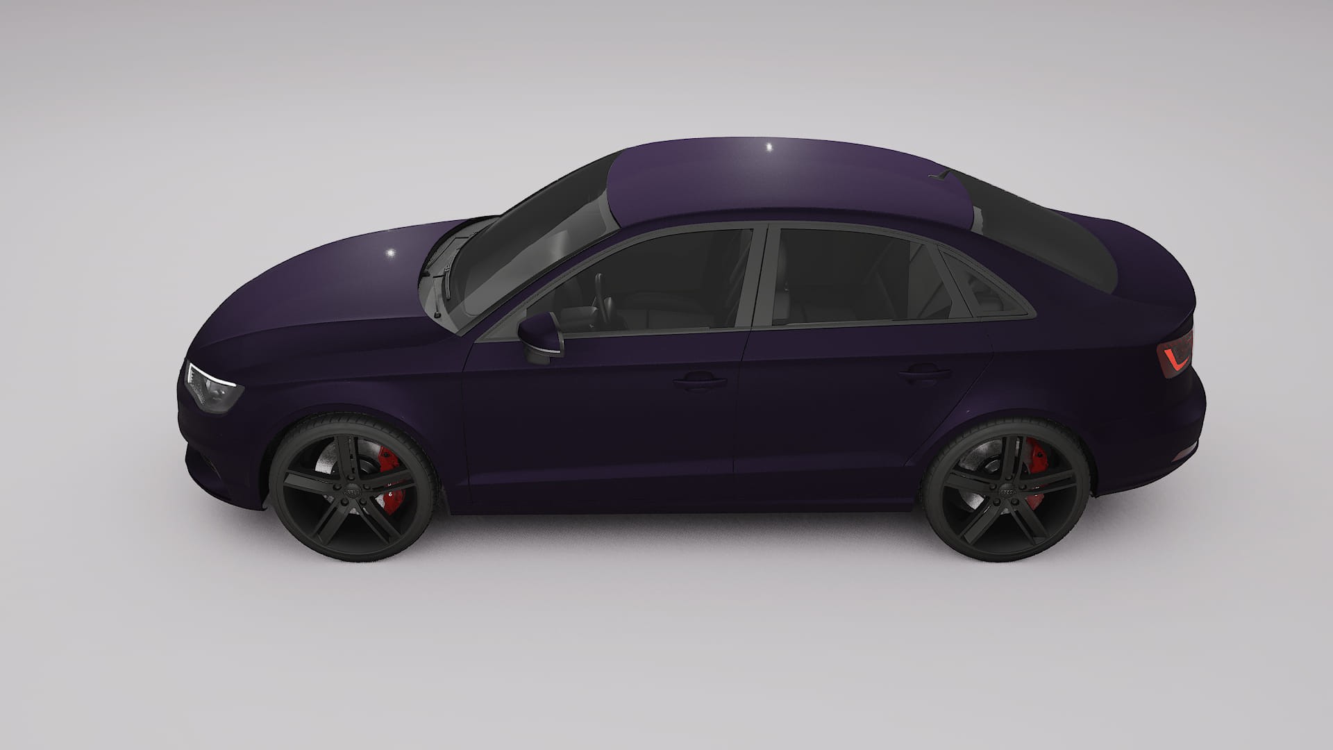 Audi A3 8V sedan prefacelift PPF Fólie | VIOLET TPU PPF - kompletní pre-cut kit
