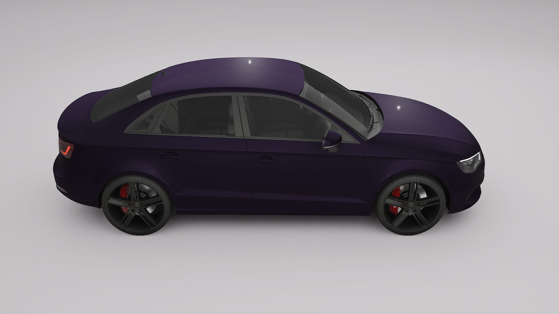 Audi A3 8V sedan prefacelift PPF Fólie | VIOLET TPU PPF - kompletní pre-cut kit